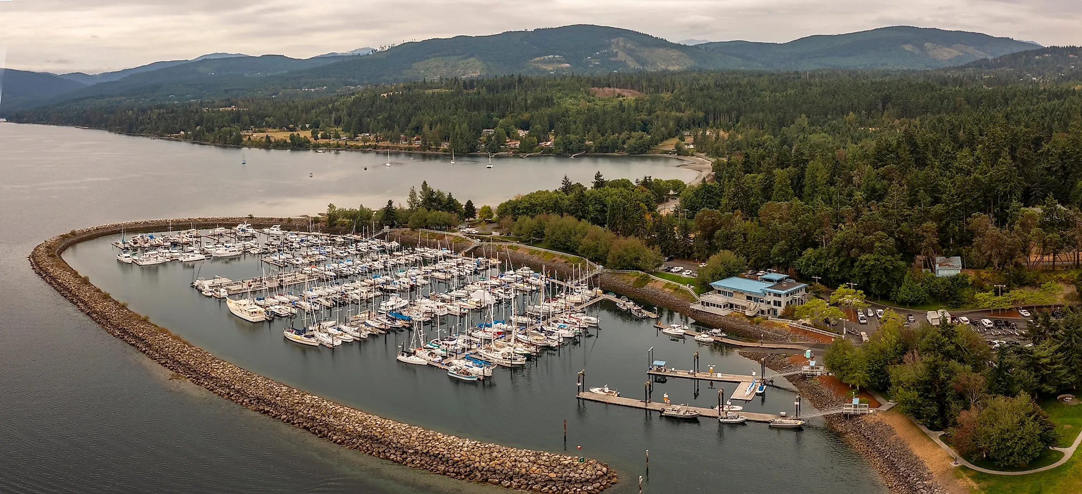 View taken in Sequim on the coast of the Olympic Peninsula, Washington