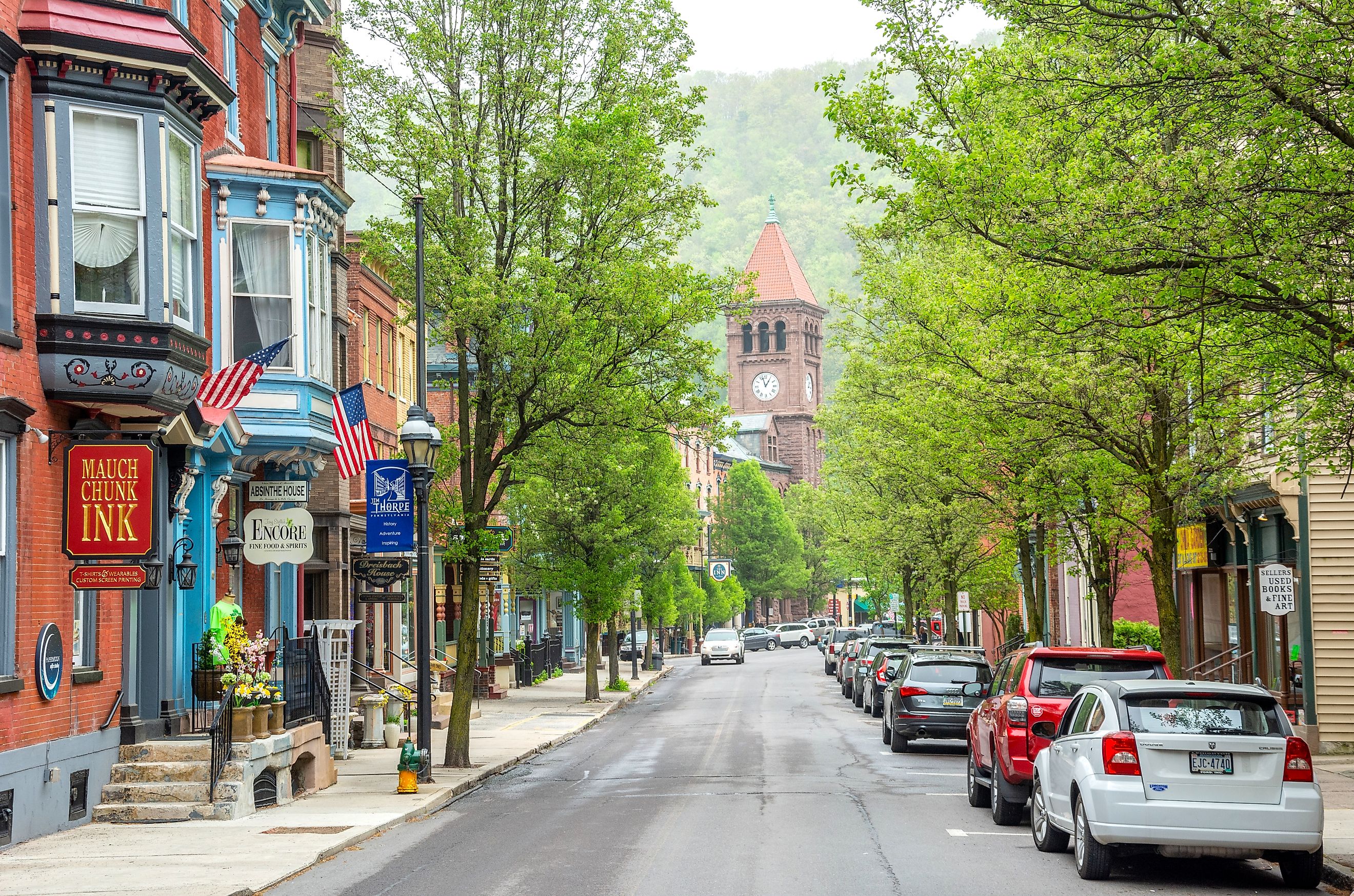 Main Street in Jim Thorpe, Pennsylvania.Image credit: Alizada Studios / Shutterstock.com.