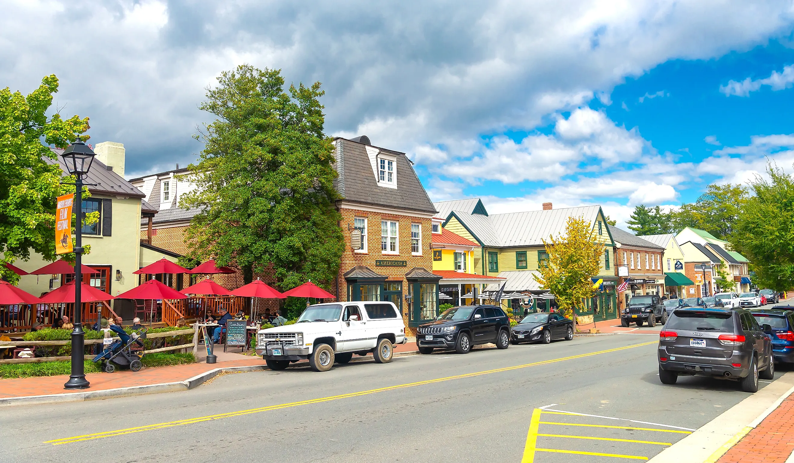 Main Street in Middleburg. Virginia. Editorial credit: Kosoff / Shutterstock.com.