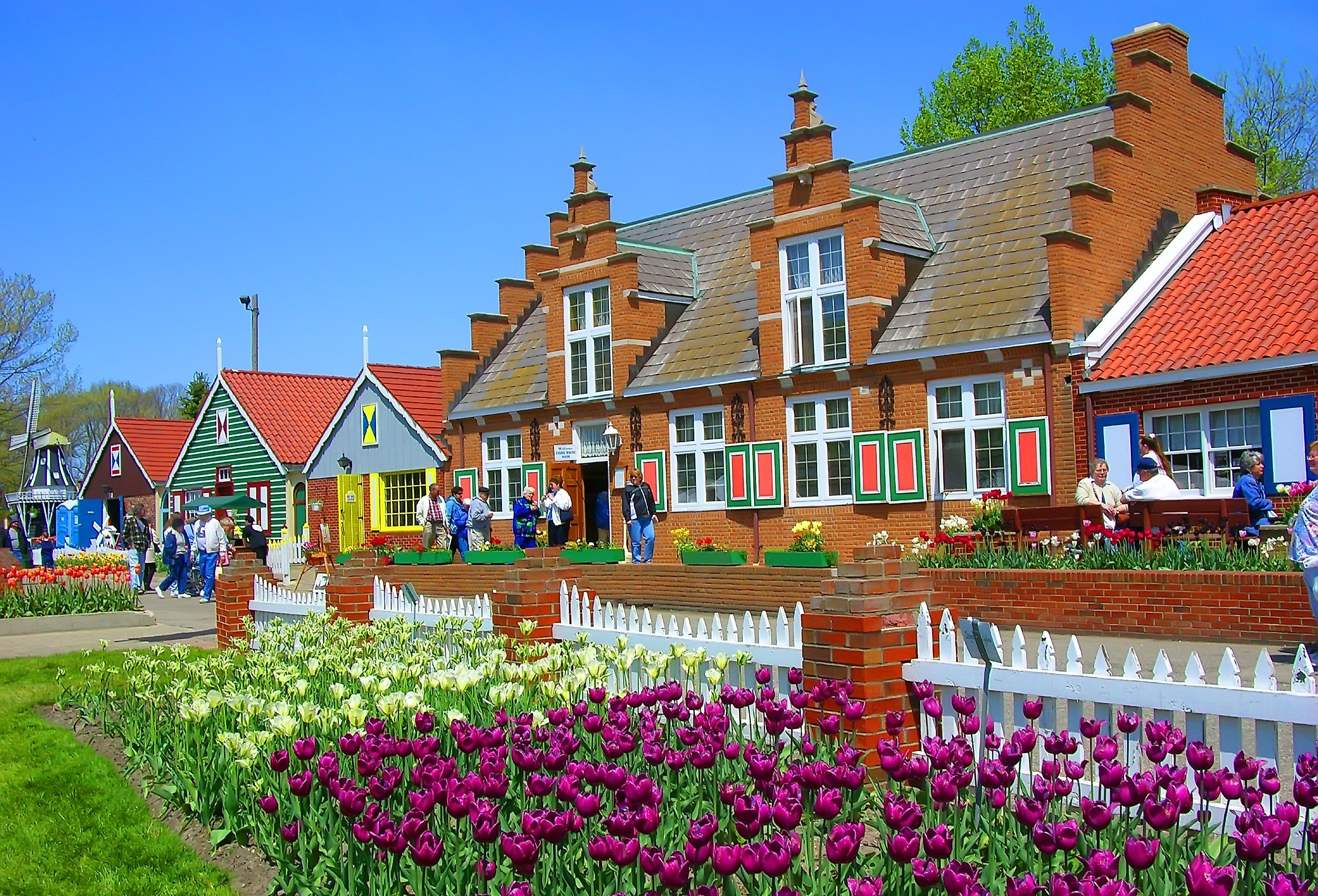 Holland, Michigan Tulip Festival in the spring. Image credit Dennis MacDonald via Shutterstock