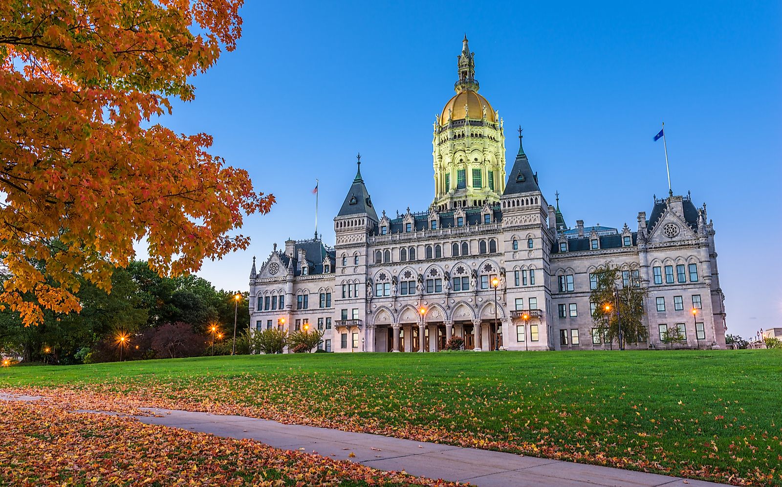 The State Capitol of Connecticut.