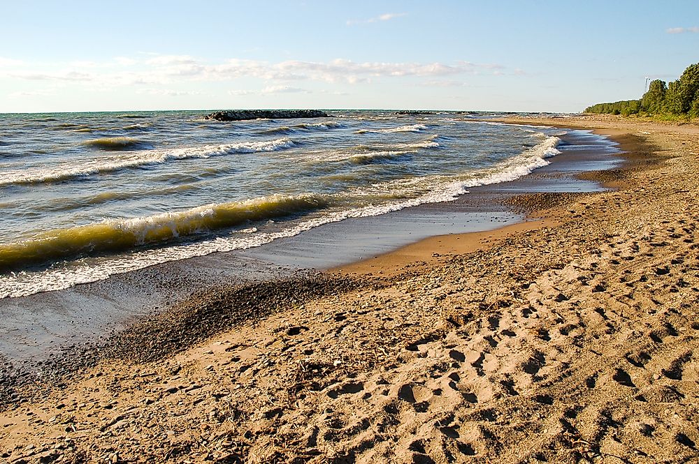 A beach on Lake Erie in Pennsylvania.