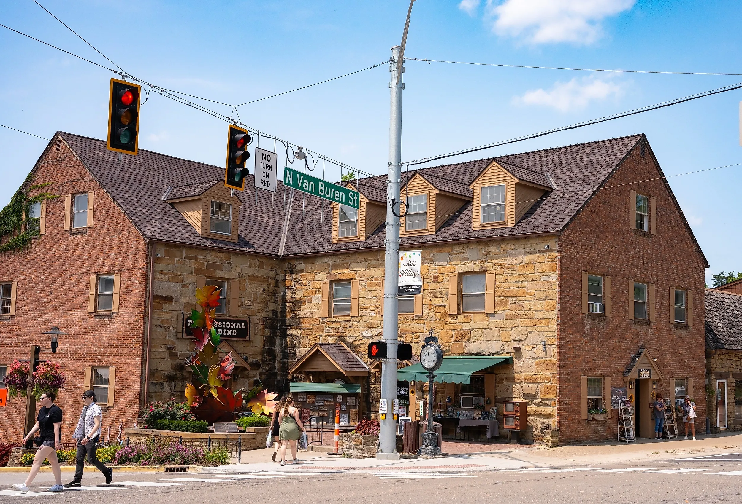 Street scene from historic downtown Nashville, Indiana.