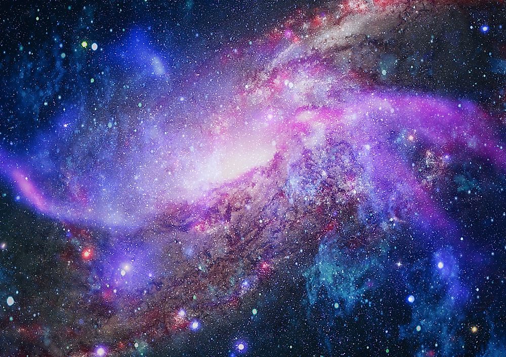 A 3D rendering of deep space.