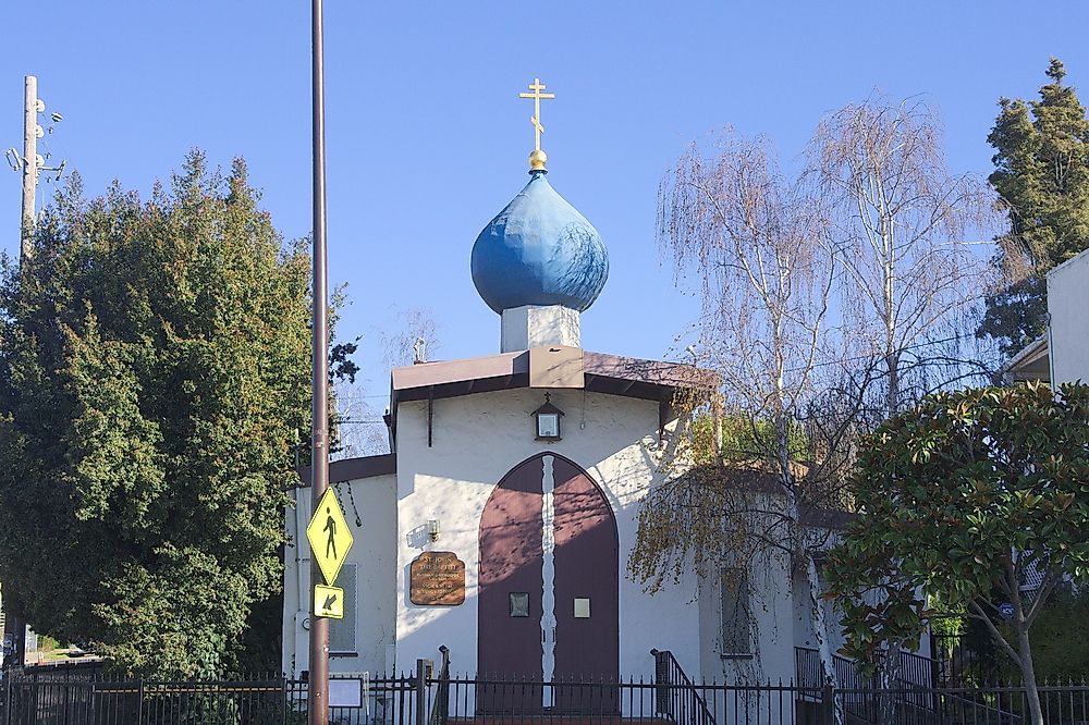 Editorial credit: Todd A. Merport / Shutterstock.com. A Baptist Russian Orthodox Church in Berkeley, California.