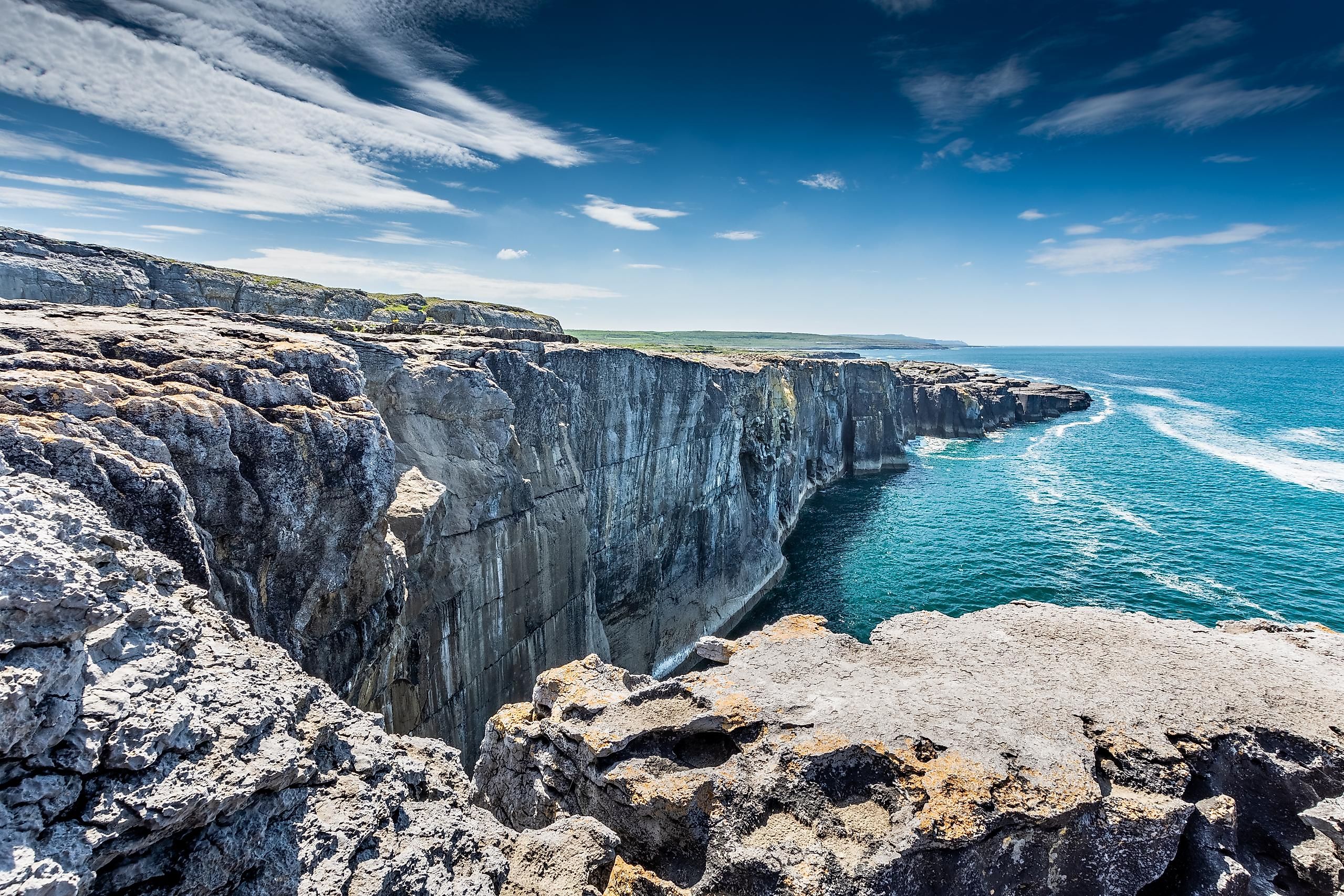Spectacular landscape of the Burren region of County Clare, Ireland.
