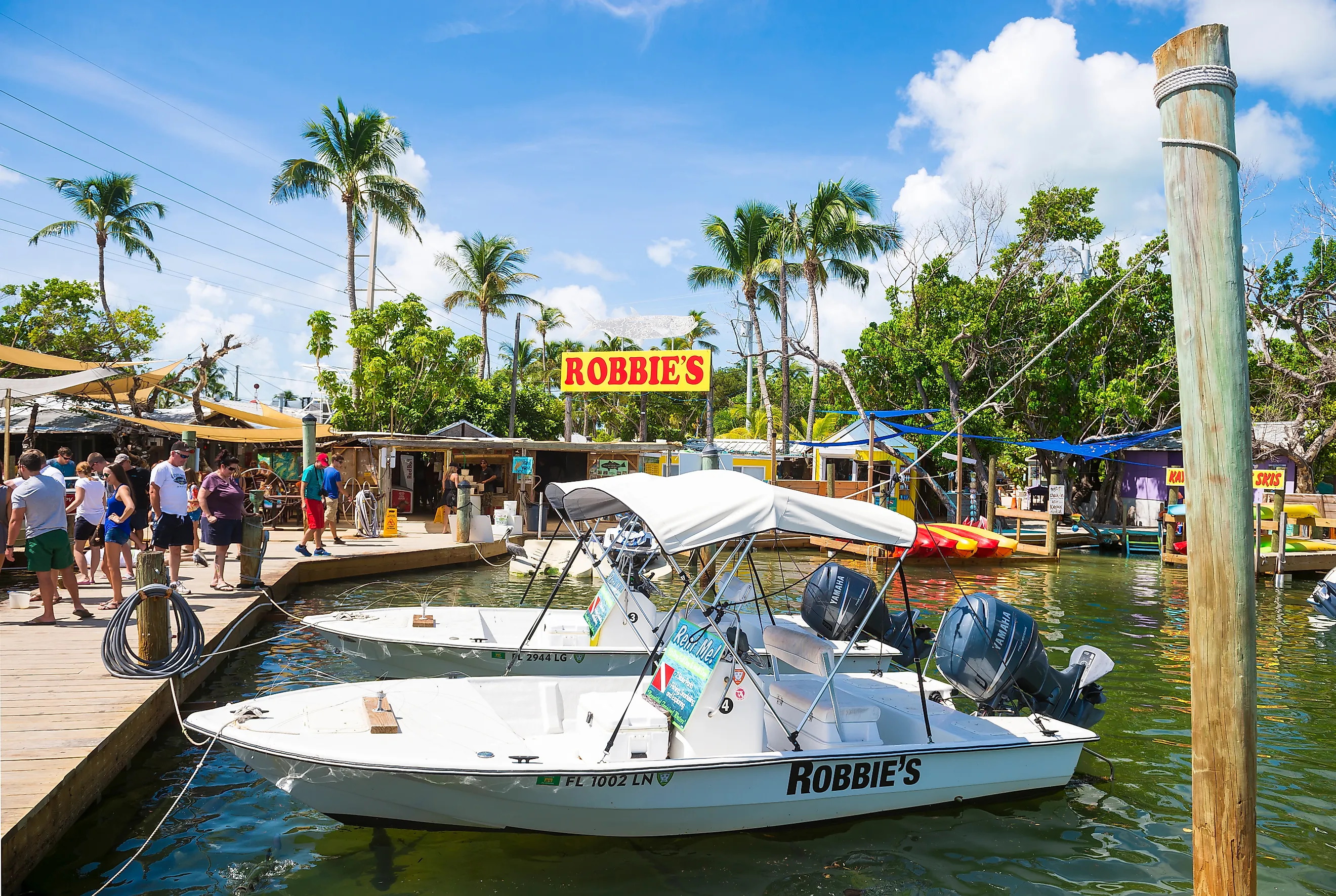 Robbies Marina in Islamorada, Florida. Editorial credit: lazyllama via Shutterstock.com