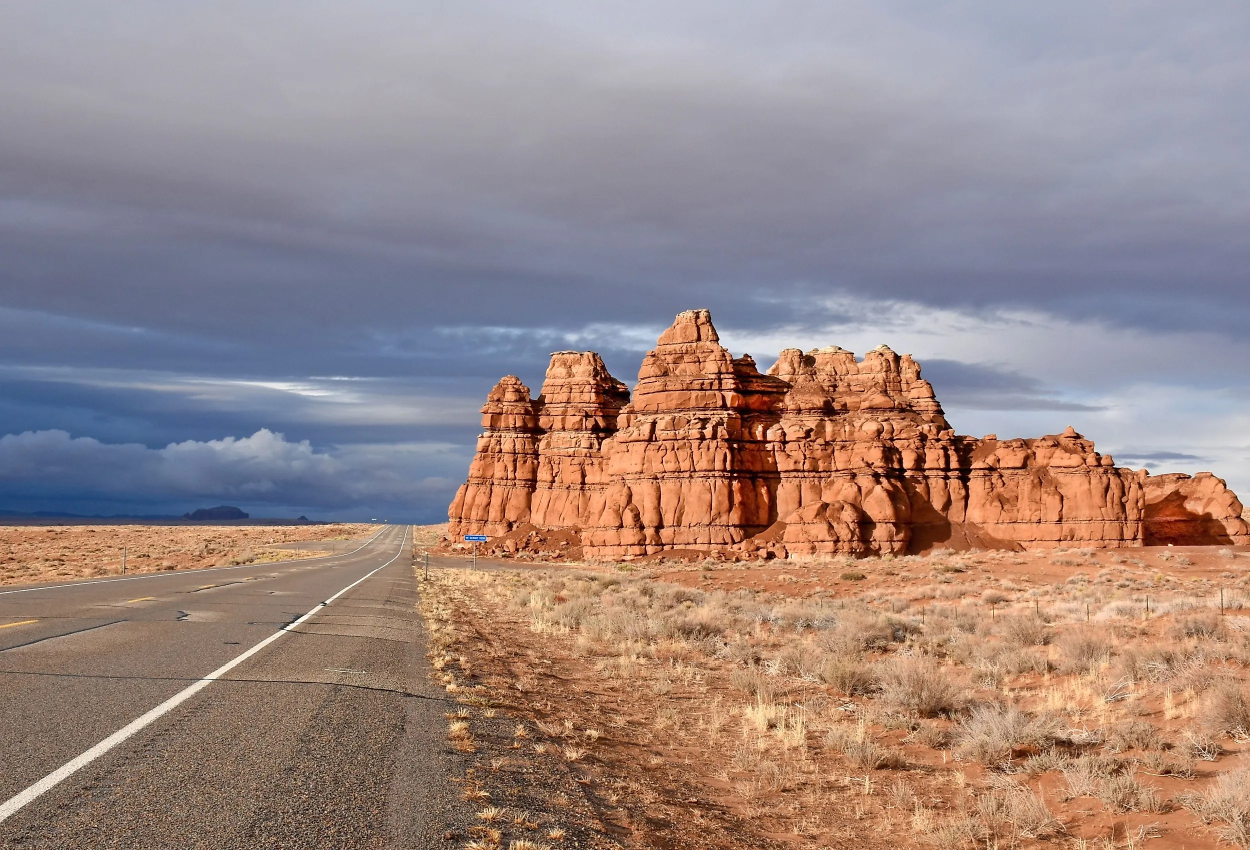 Drive through the scenic Byway 12 in Utah, USA