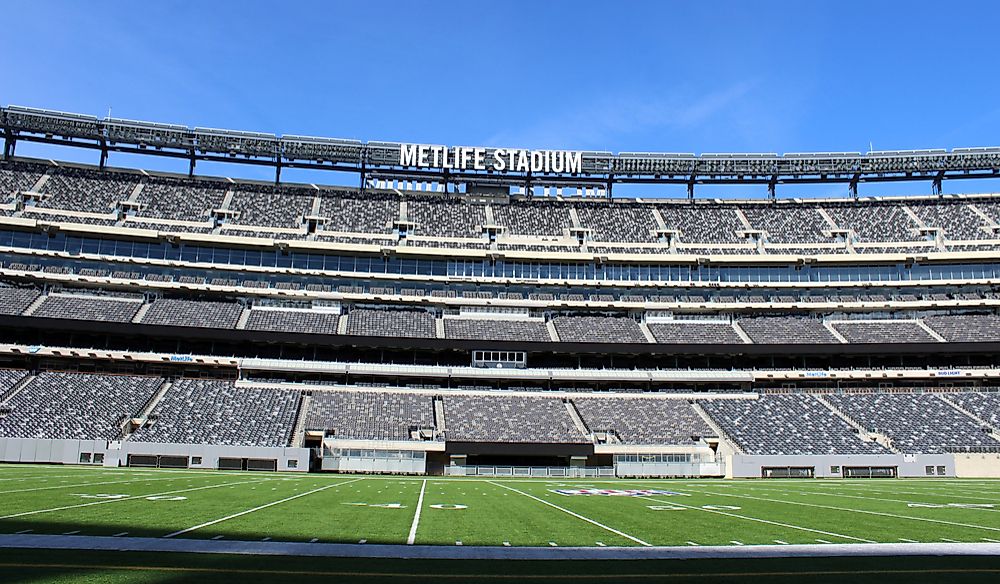 MetLife Stadium in East Rutherford, New Jersey, United States. East Editorial credit: John Arehart / Shutterstock.com