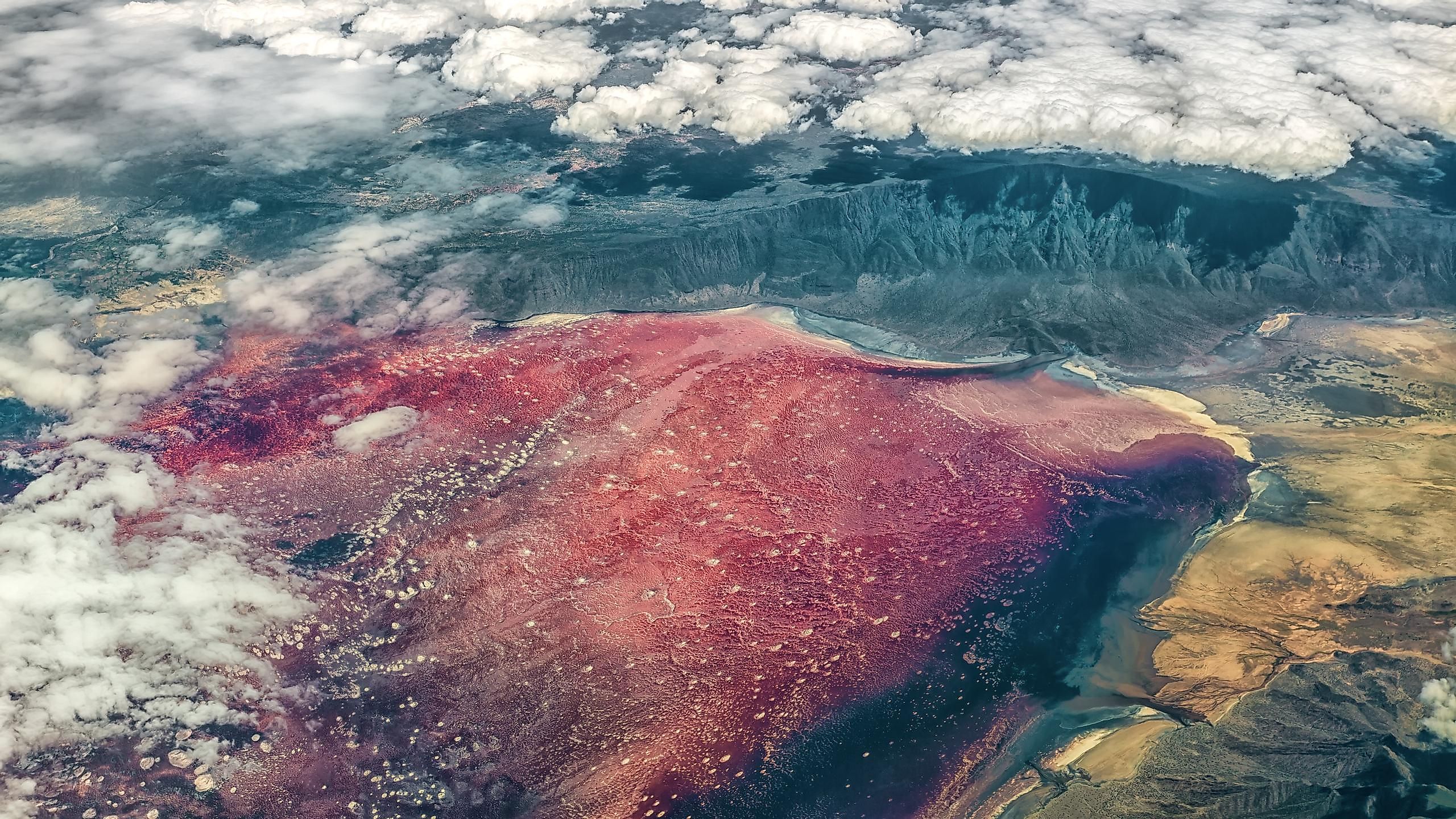 Located in Tanzania, this lake can best be described as terrifying.