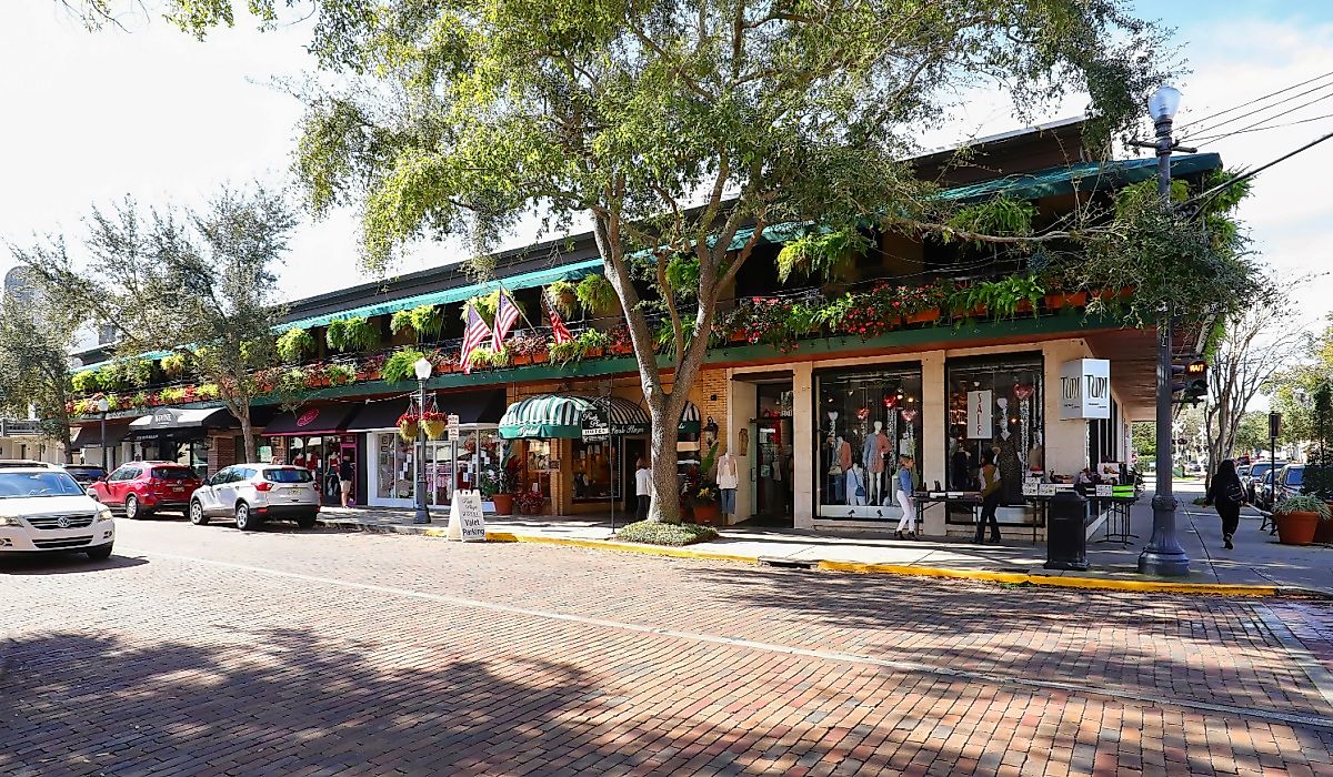 Downtown Winter Park, Florida.