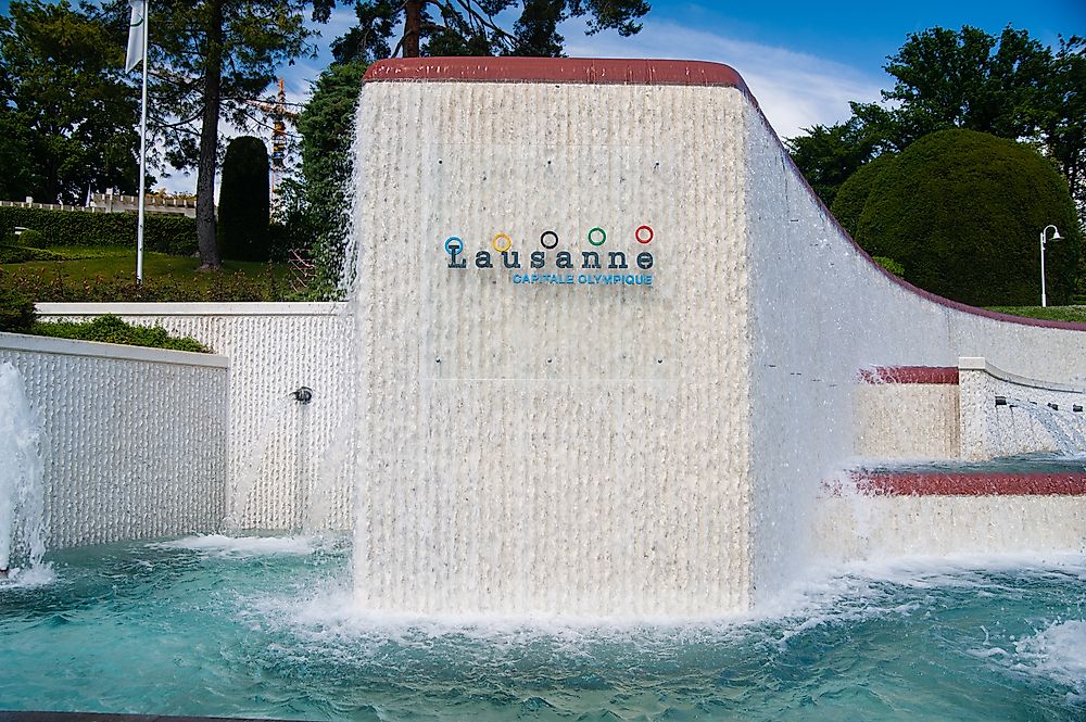 Lausanne, Switzerland is the home of the International Olympic Committee. Editorial credit: Roman Vukolov / Shutterstock.com