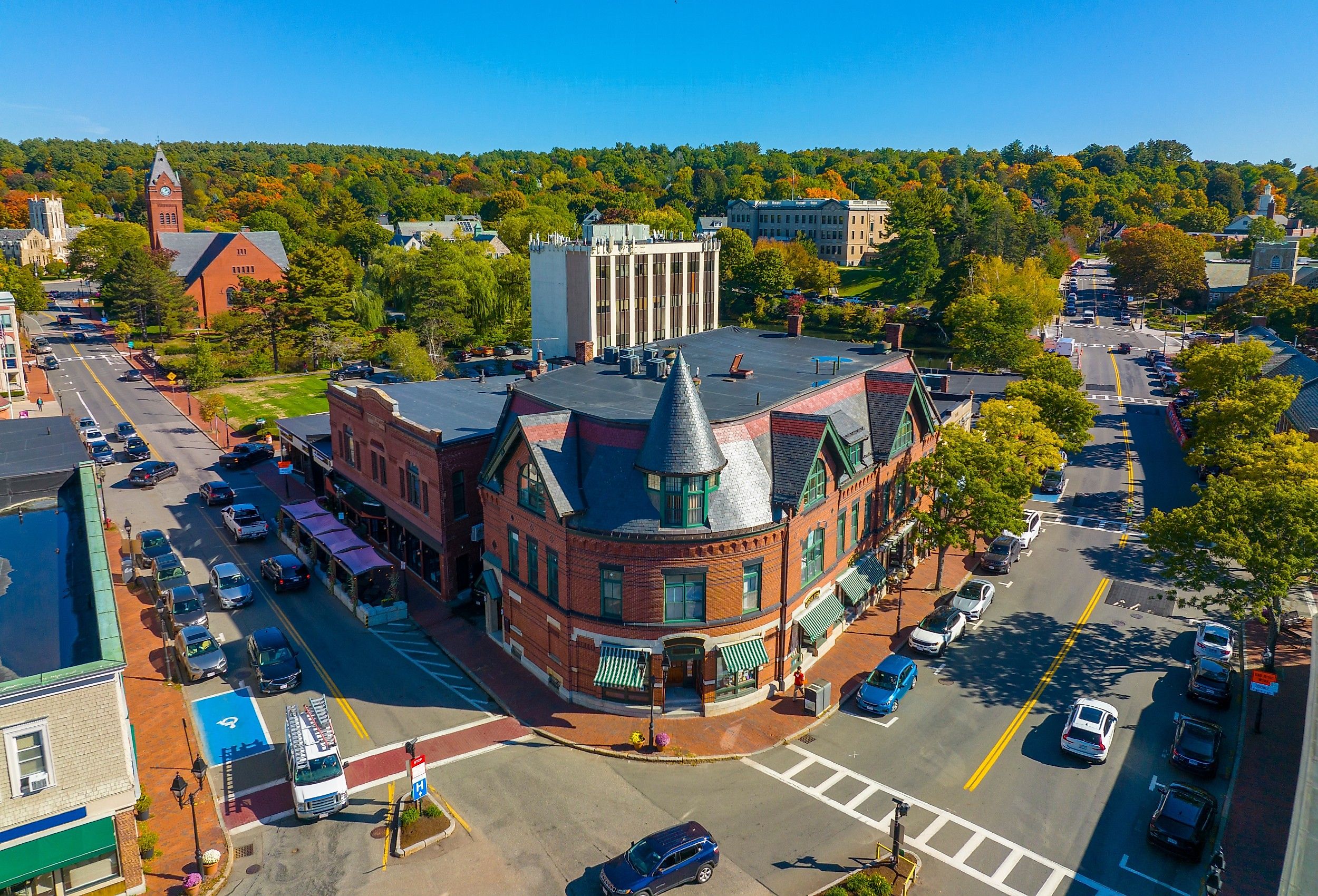 Vernon Street in town of Winchester, Massachusetts.
