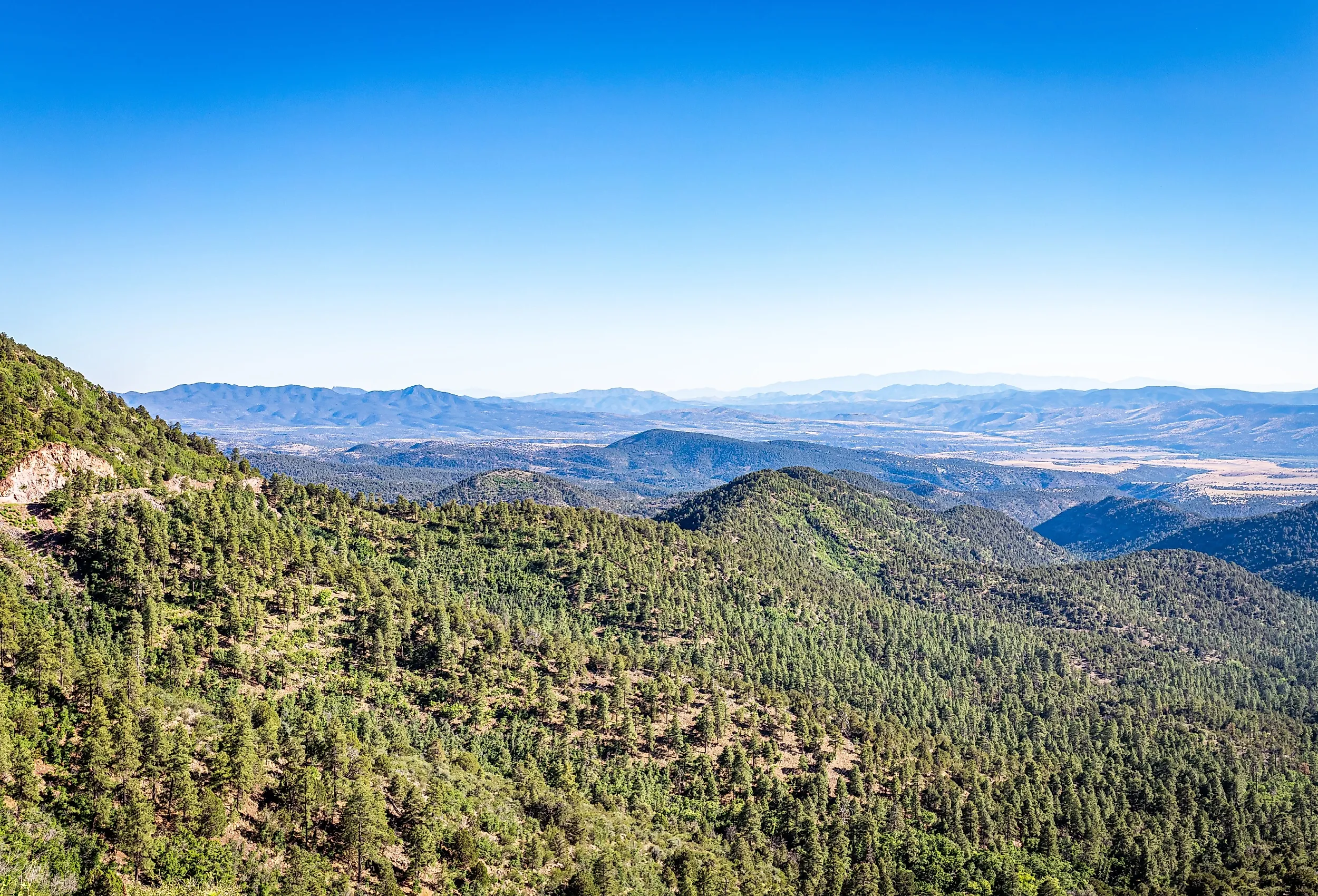 The Coronado Trail Scenic Byway connects Springerville and Clifton, Arizona