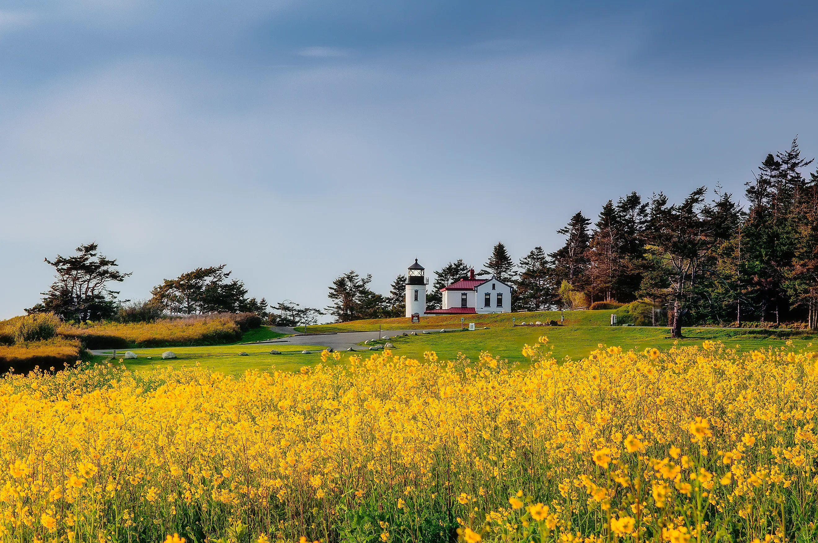 A lighthouse near Coupeville, Washington.