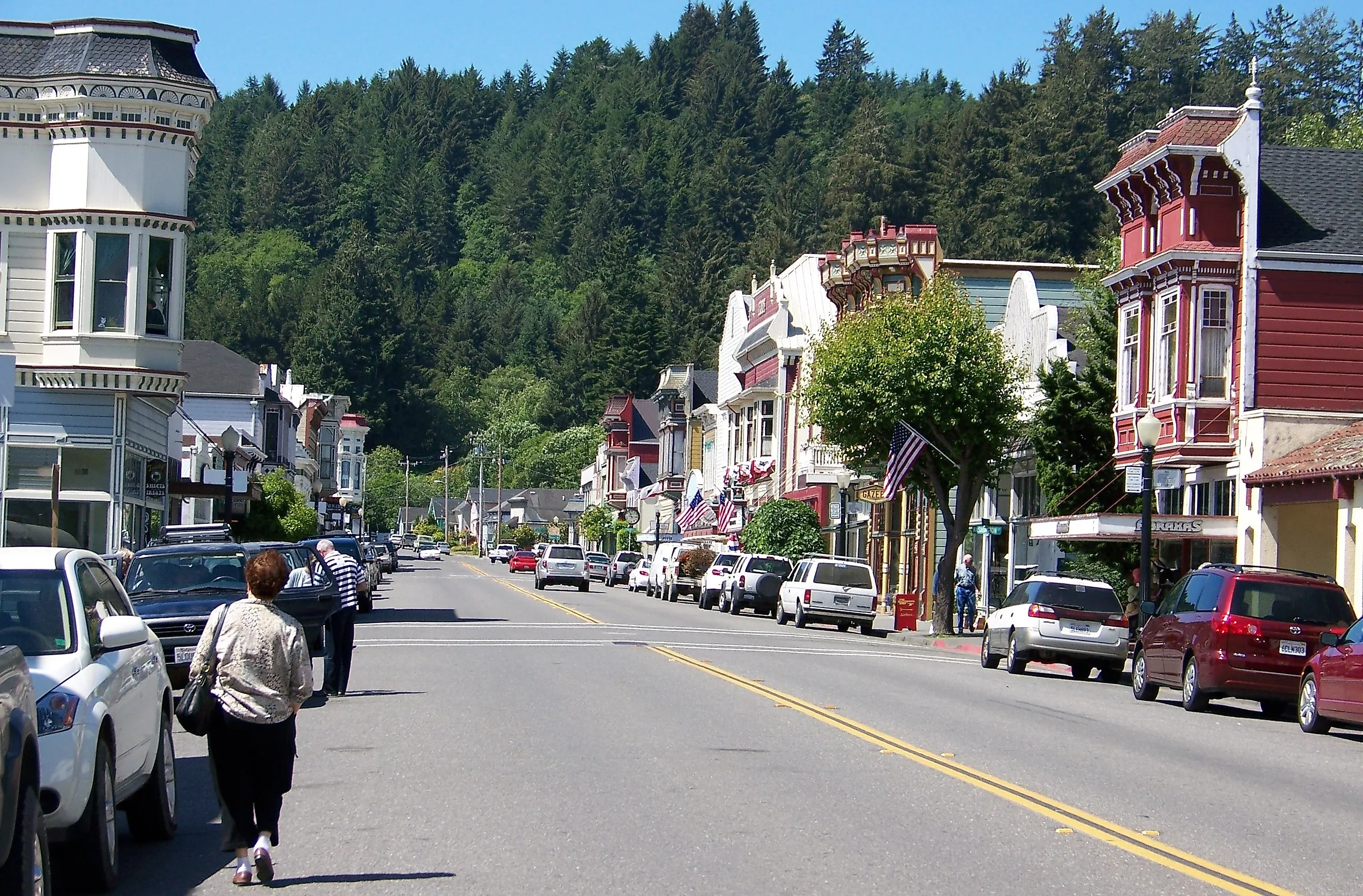 Street in Ferndale, California. Editorial credit: mikluha_maklai / Shutterstock.com.