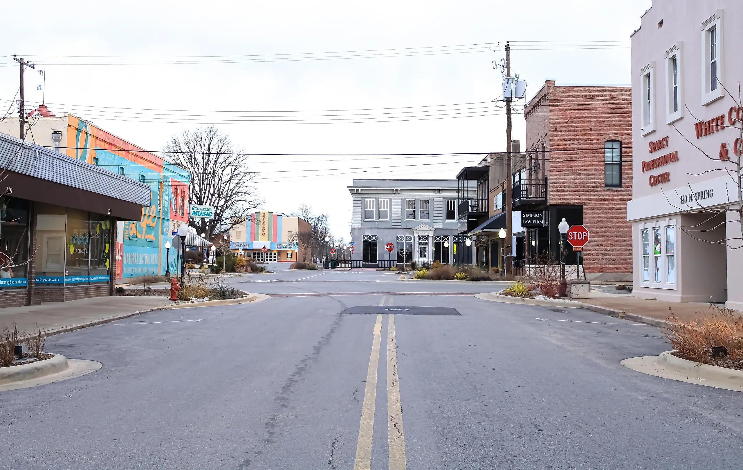 Searcy, Arkansas, on a cloudy morning. Editorial credit: Sabrina Janelle Gordon / Shutterstock.com 