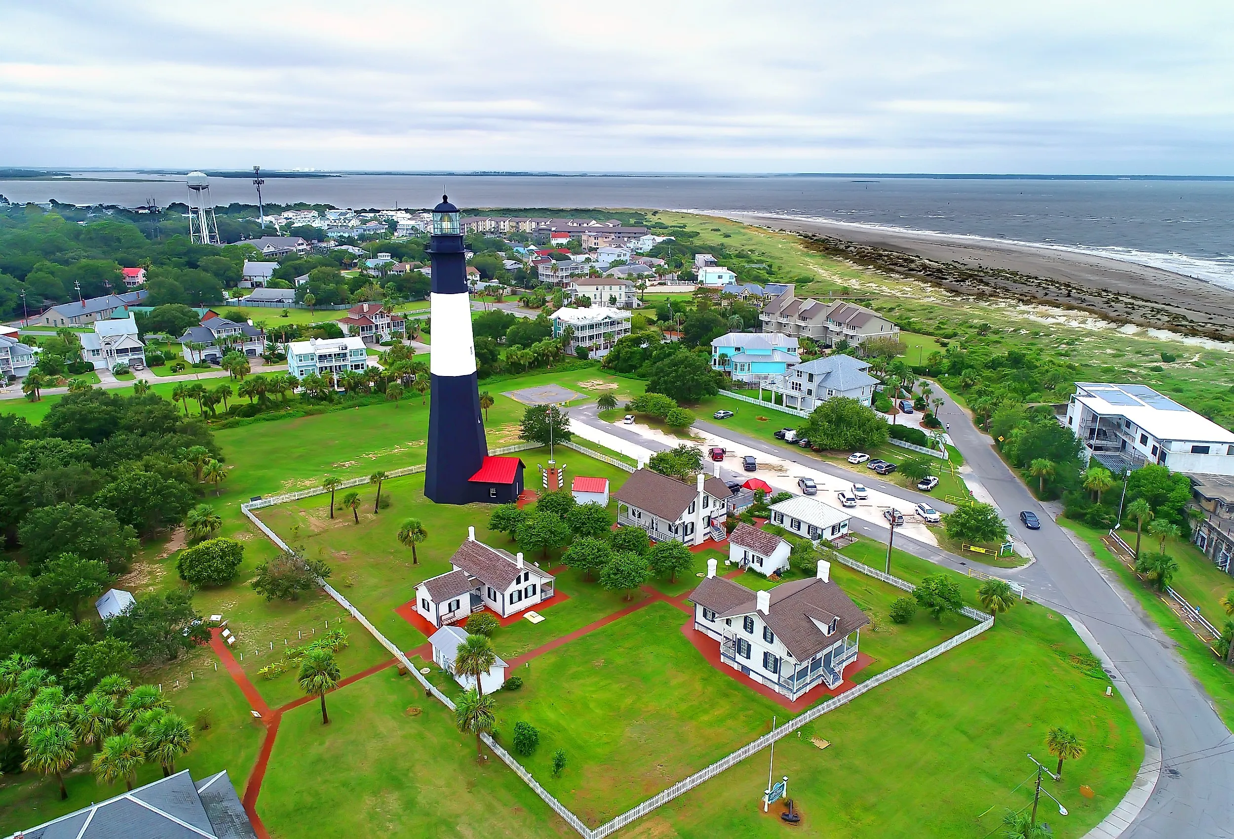 Historic Tybee Island Georgia Light Station Lighthouse in Tybee Island, Georgia. Image credit Dennis MacDonald via Shutterstock