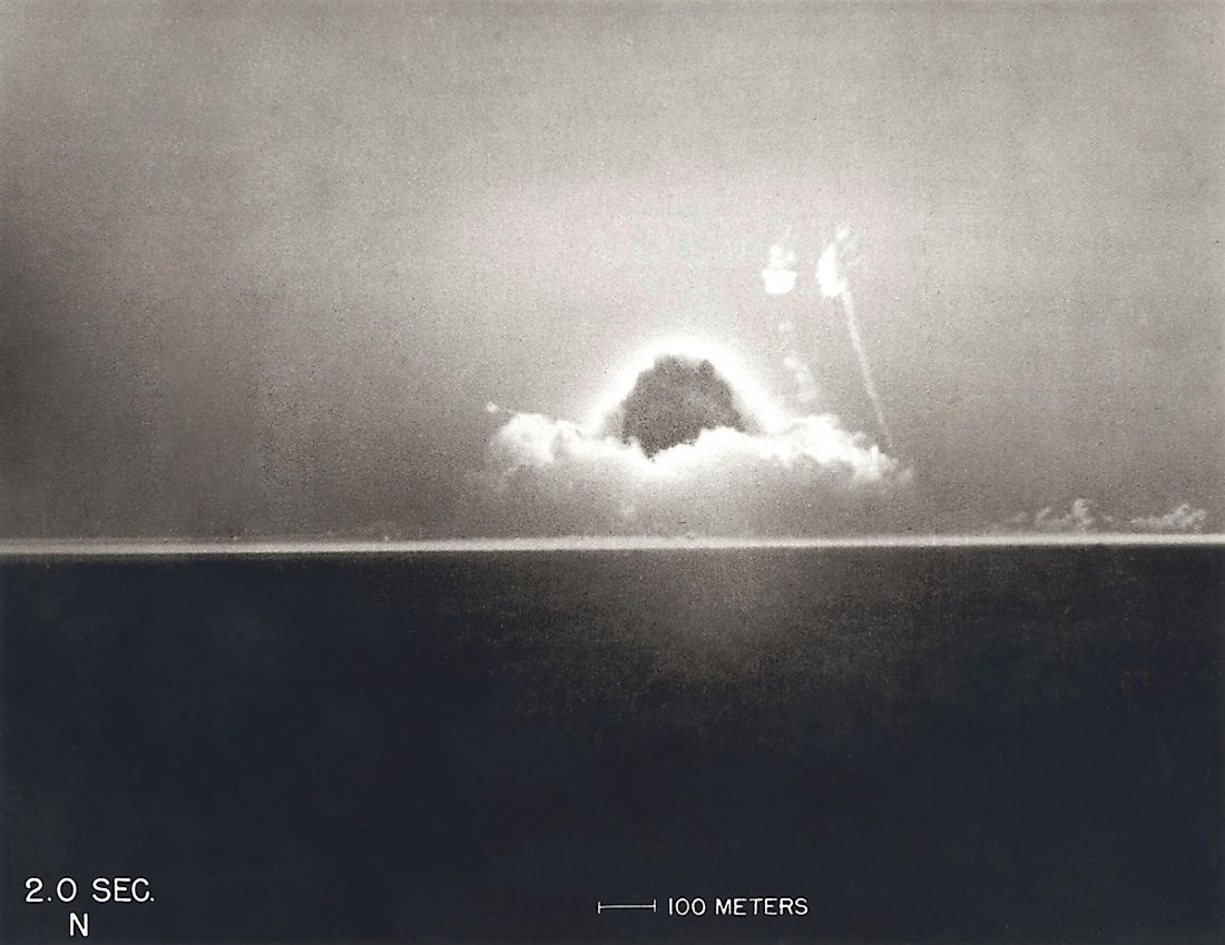 A Explosão da Trindade, a primeira detonação atômica do mundo.