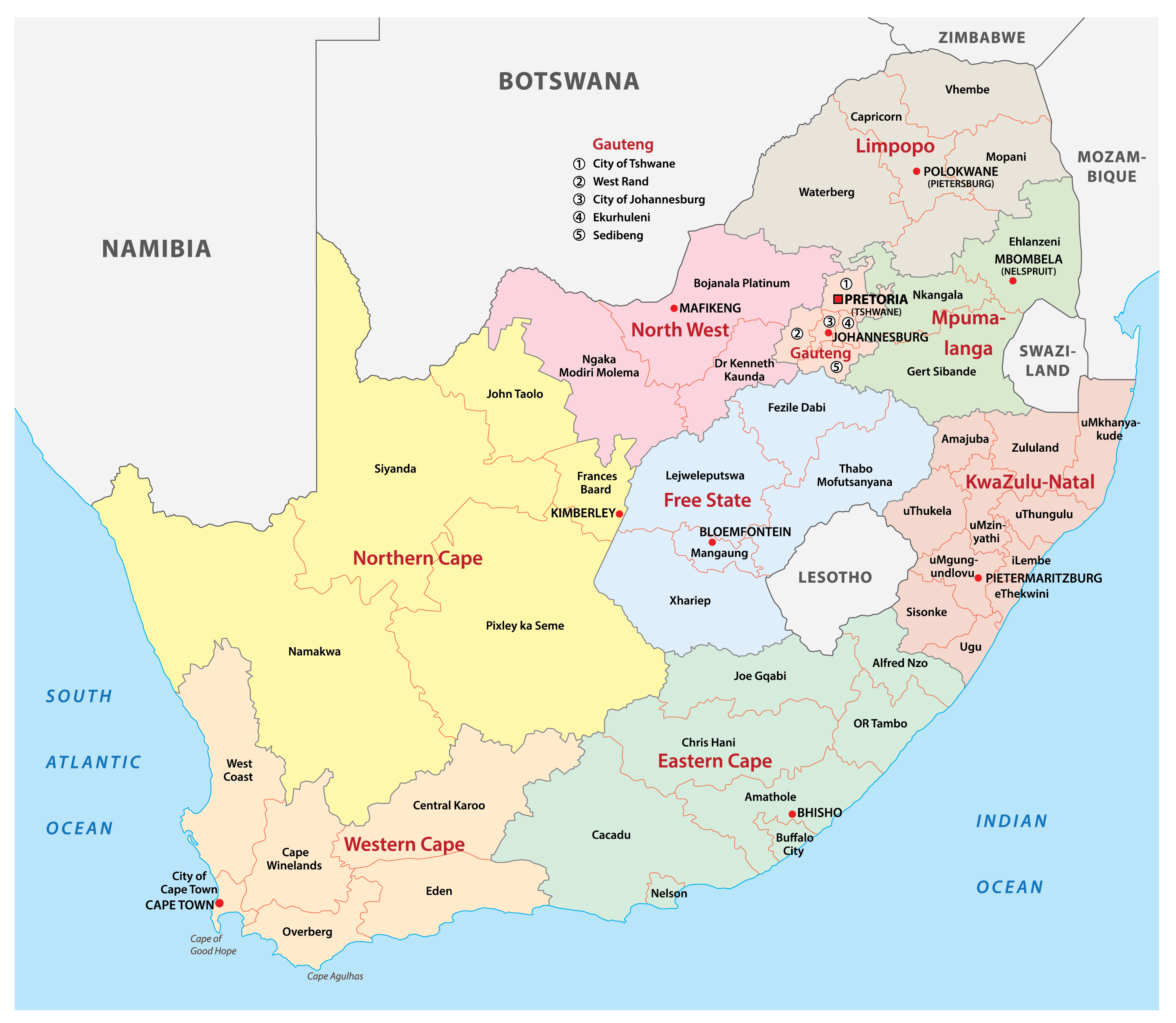 South African Provinces List