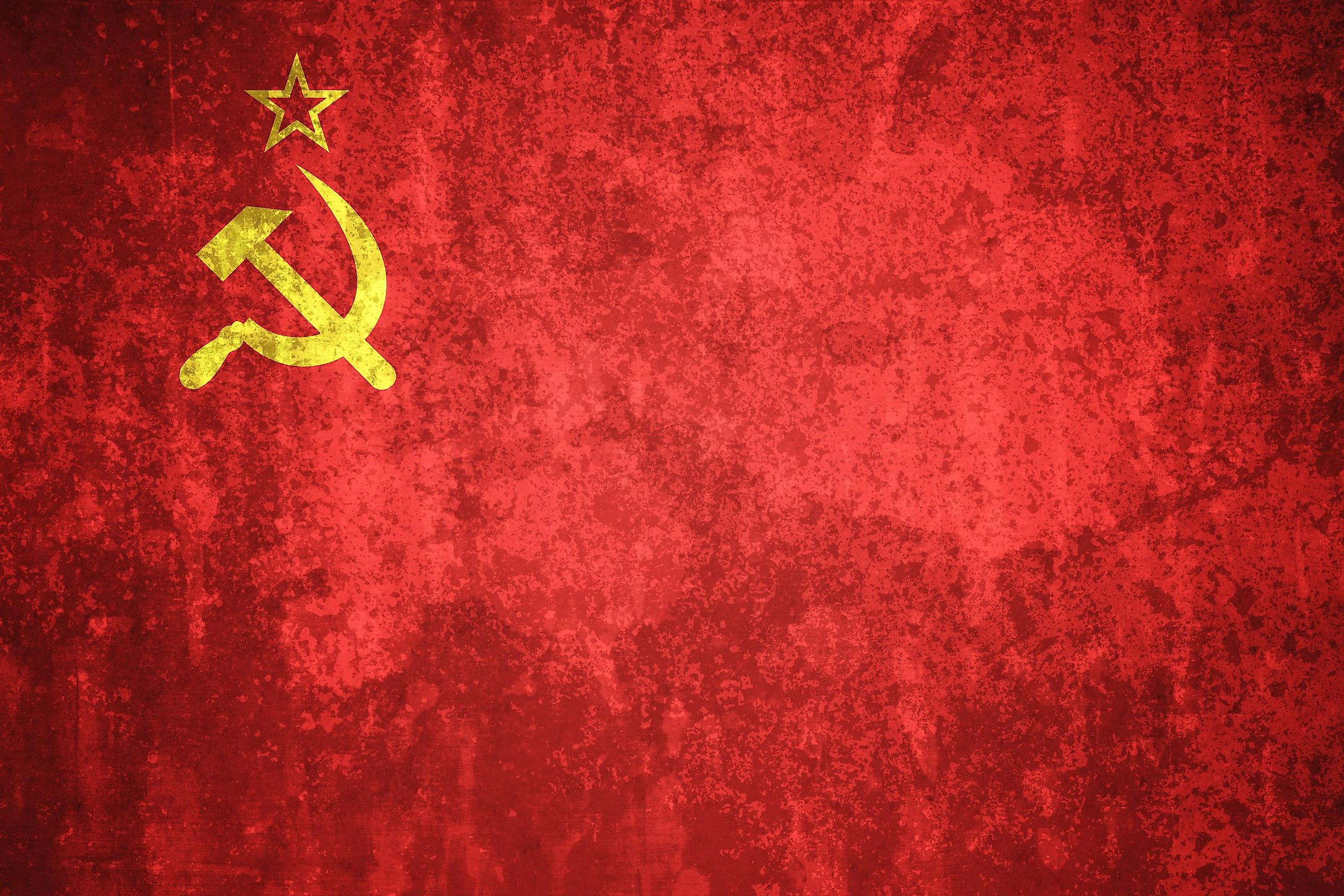 Flag of the Soviet Union. 