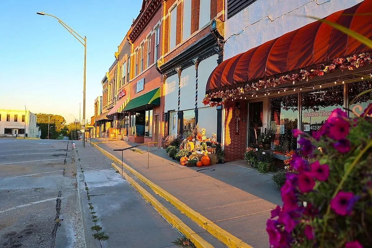 Downtown in Pawnee City, Nebraska. Courtesy of Ryan Swihart