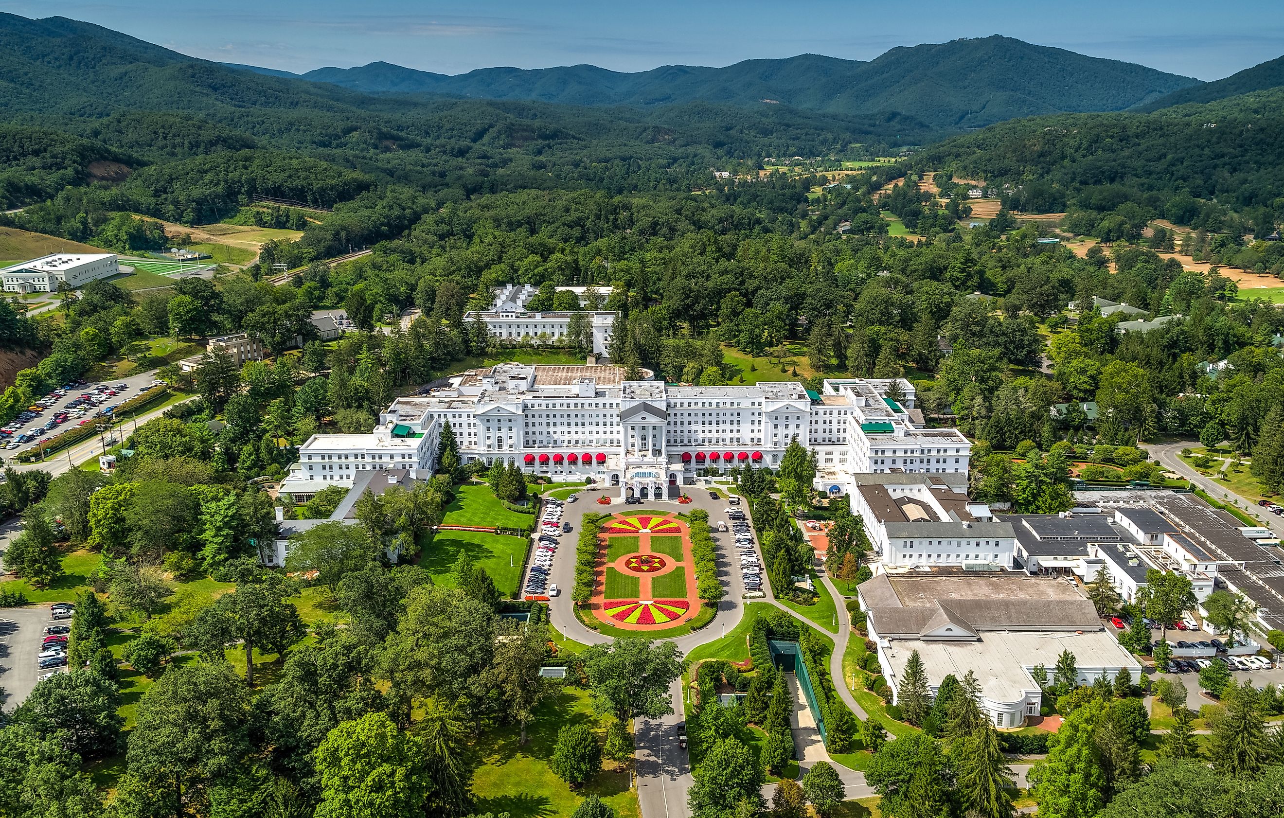 Aerial view of Greenbrier, West Virginia.