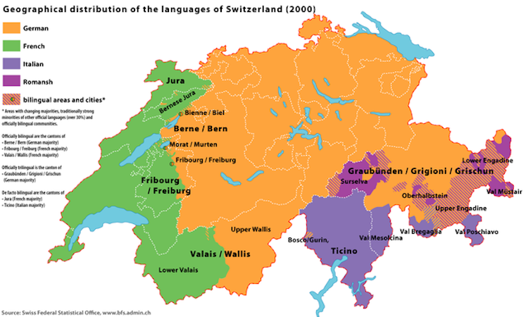 Map Of Switzerland