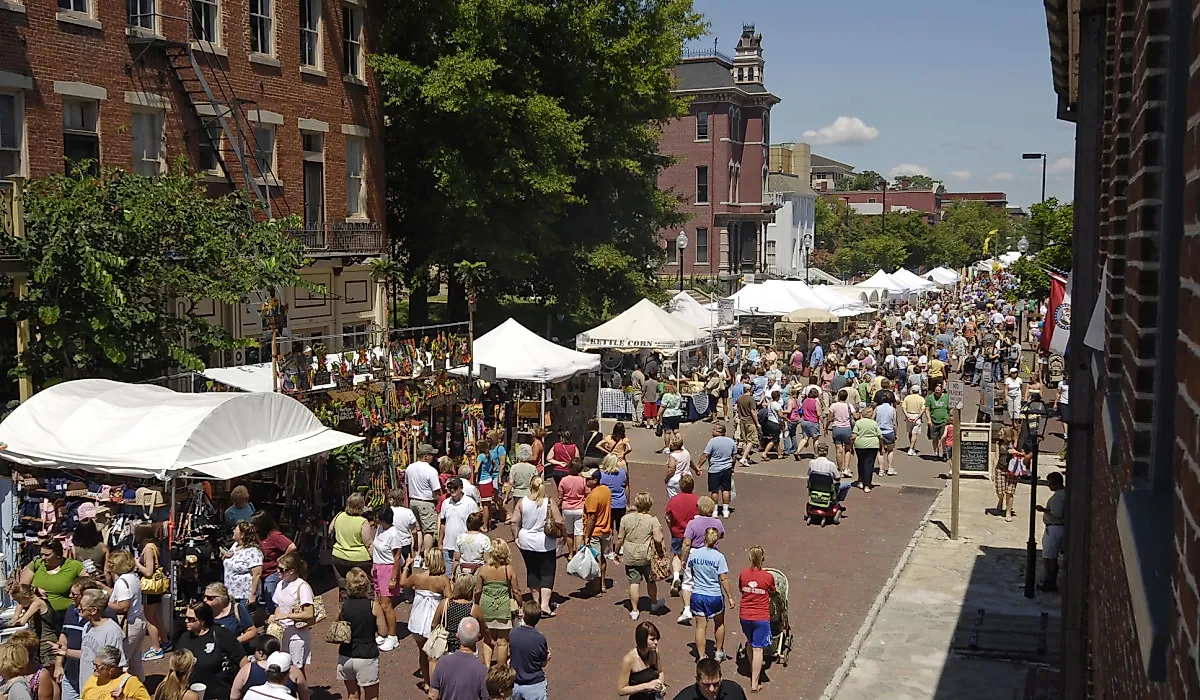 A summer street festival in St. Charles, Missouri. (Image credit Wirestock Creators via Shutterstock)