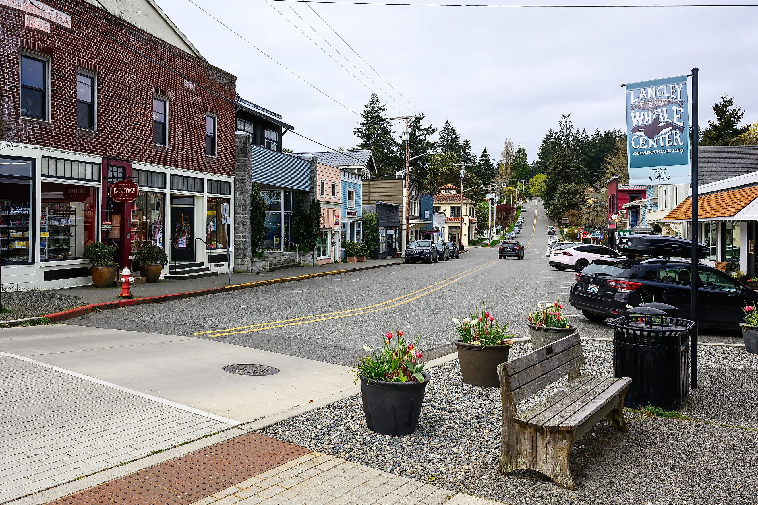 Cityscape view along 1st Street in Langley, Washington on Whidbey Island, Ian Dewar Photography on iStock.com