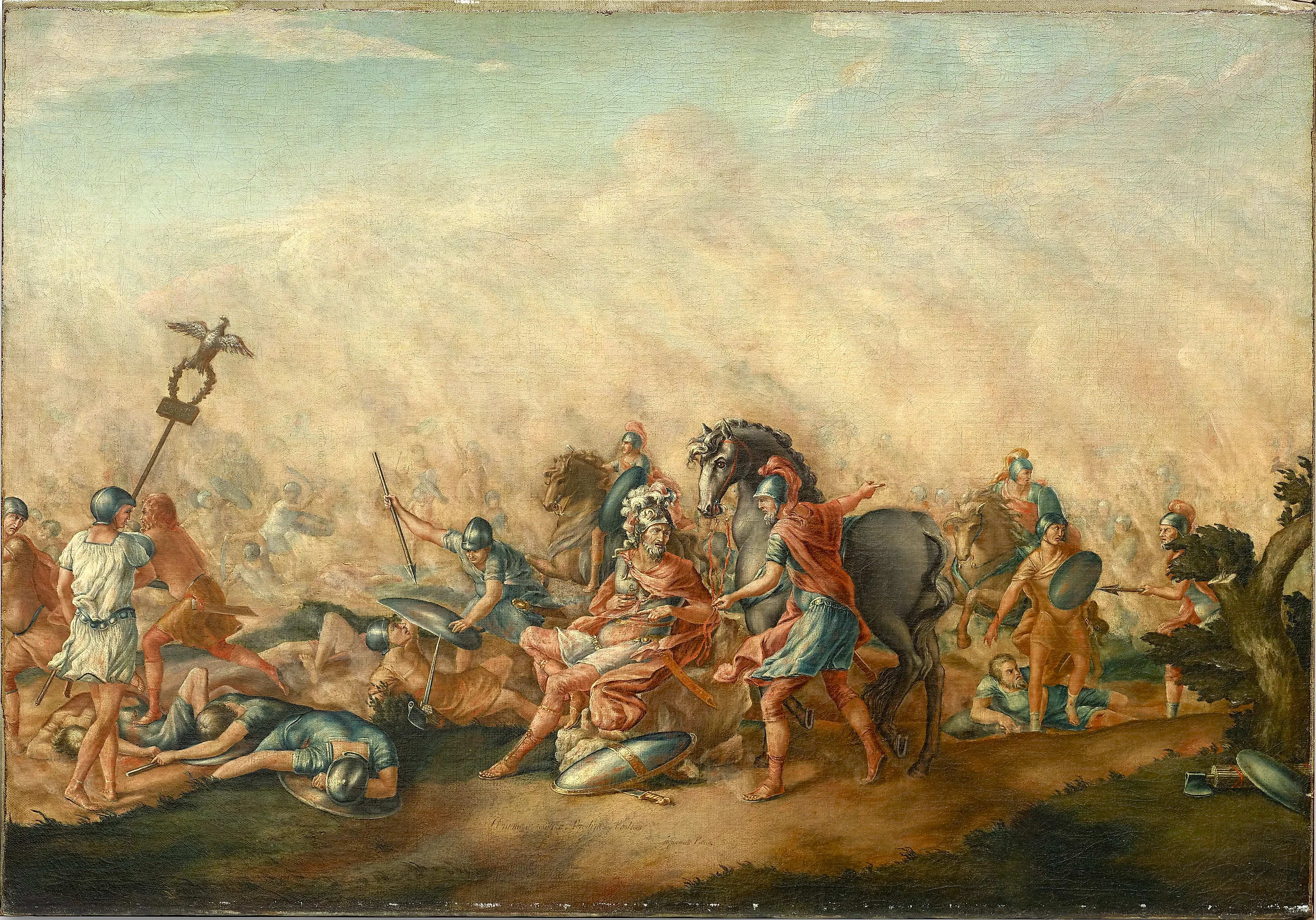 The Roman defeat at the Battle of Cannae.