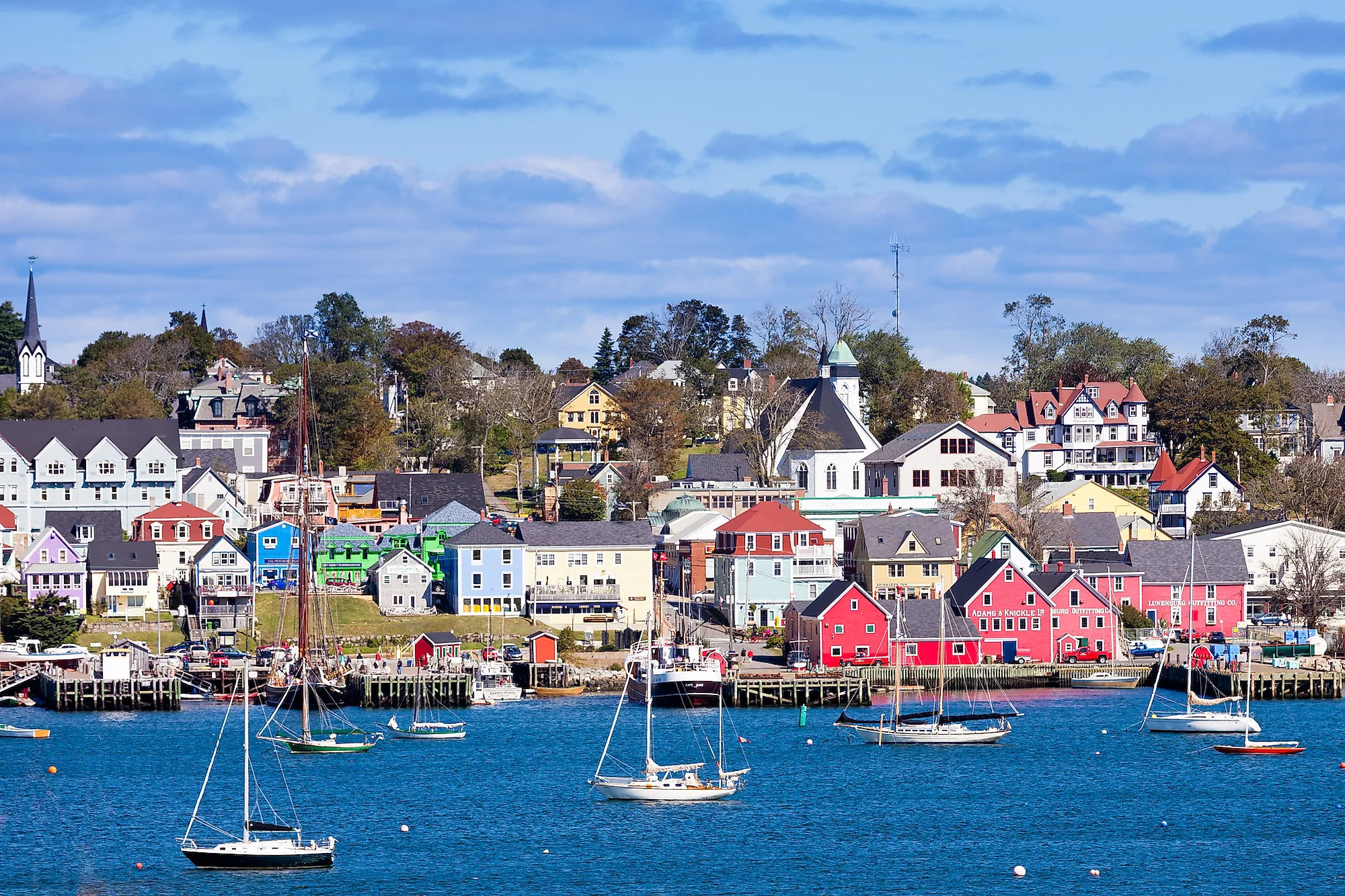 Boats in Lunenburg, Nova Scotia. Image credit Pi-Lens via Shutterstock