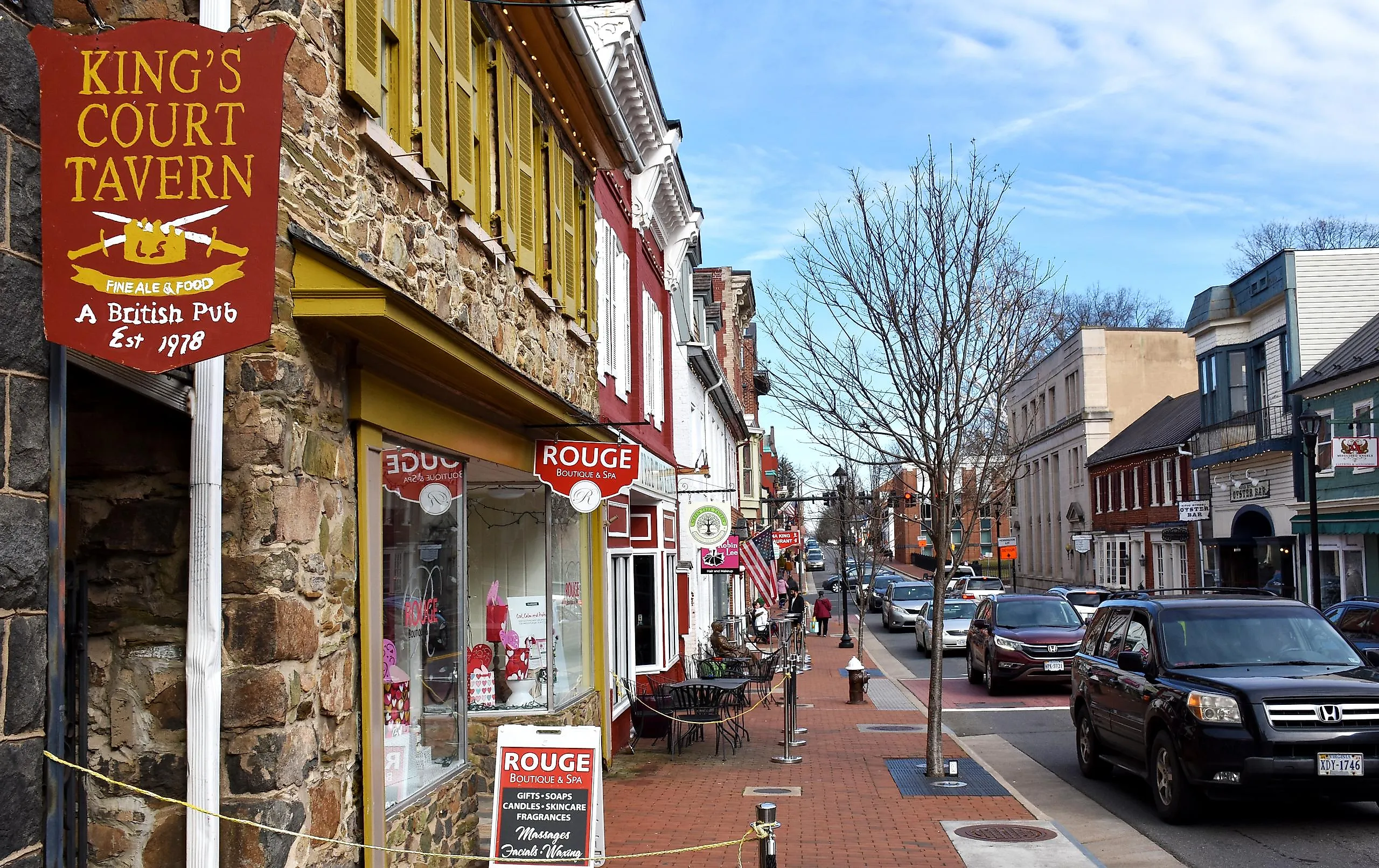 Street in Leesburg, Virginia.