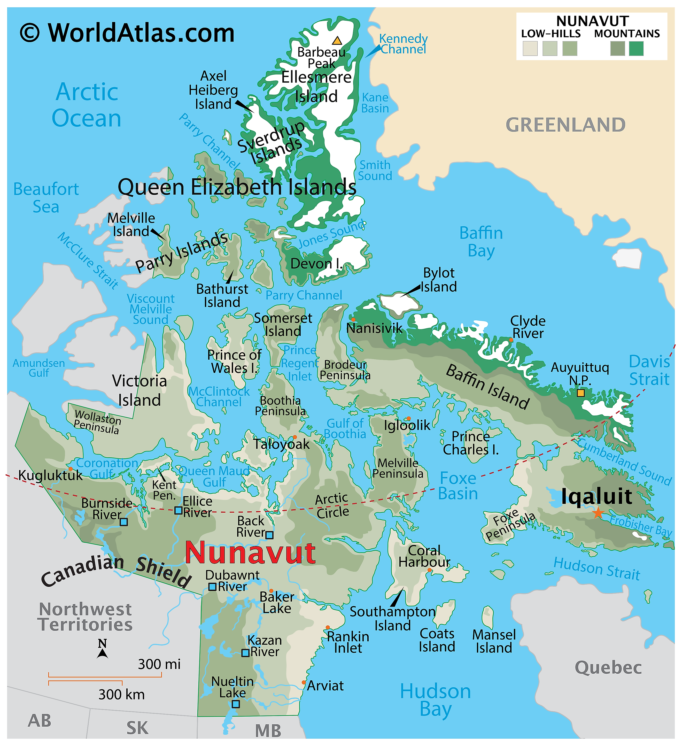 Канадский арктический архипелаг на карте северной. Nunavut Canada Map. Нунавута на карте Канады. Аксель Хейберг на карте.