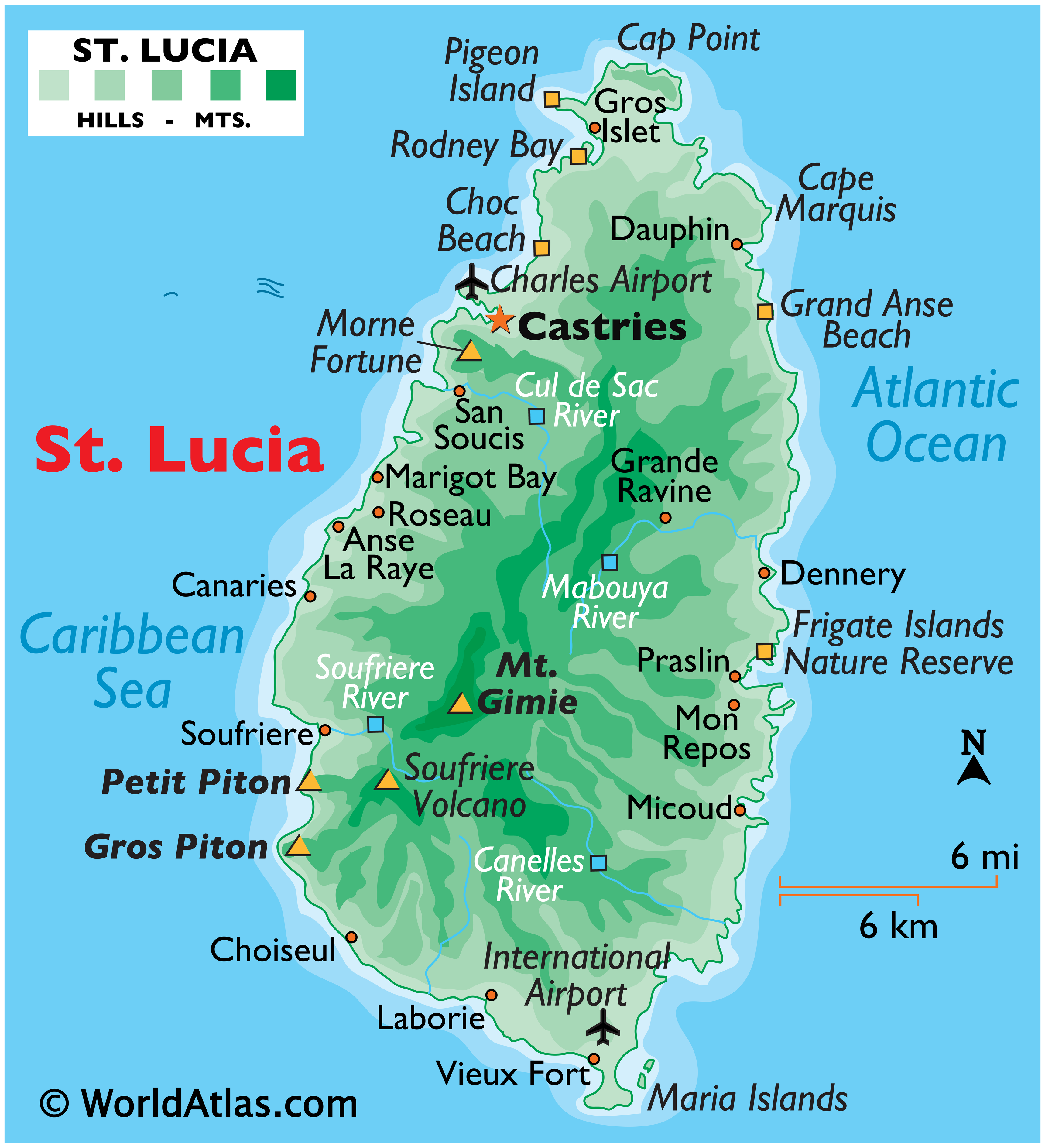 Saint Lucia Maps & Facts - World Atlas