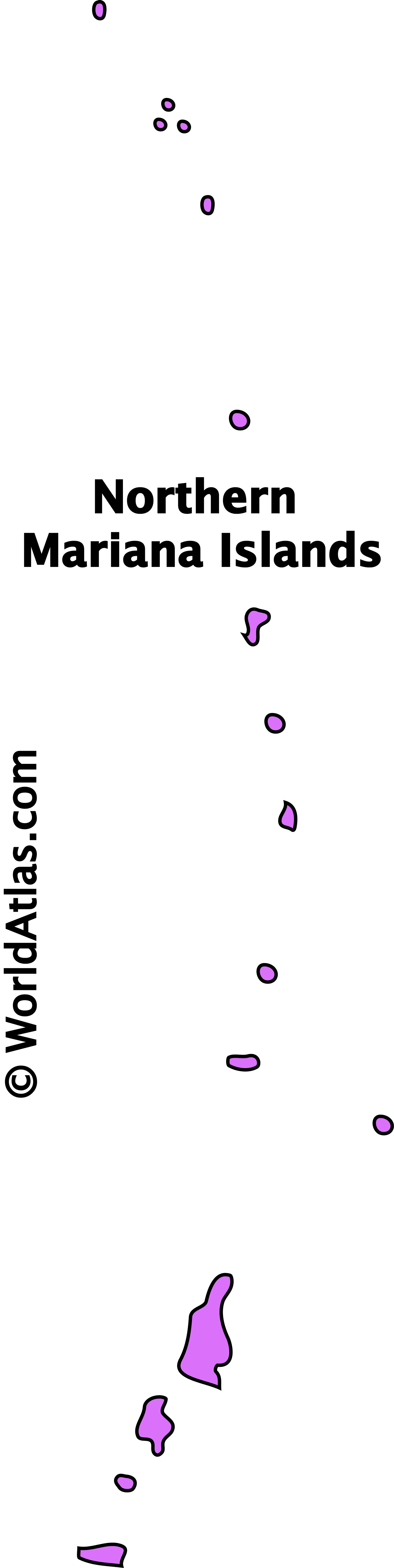 saipan map outline