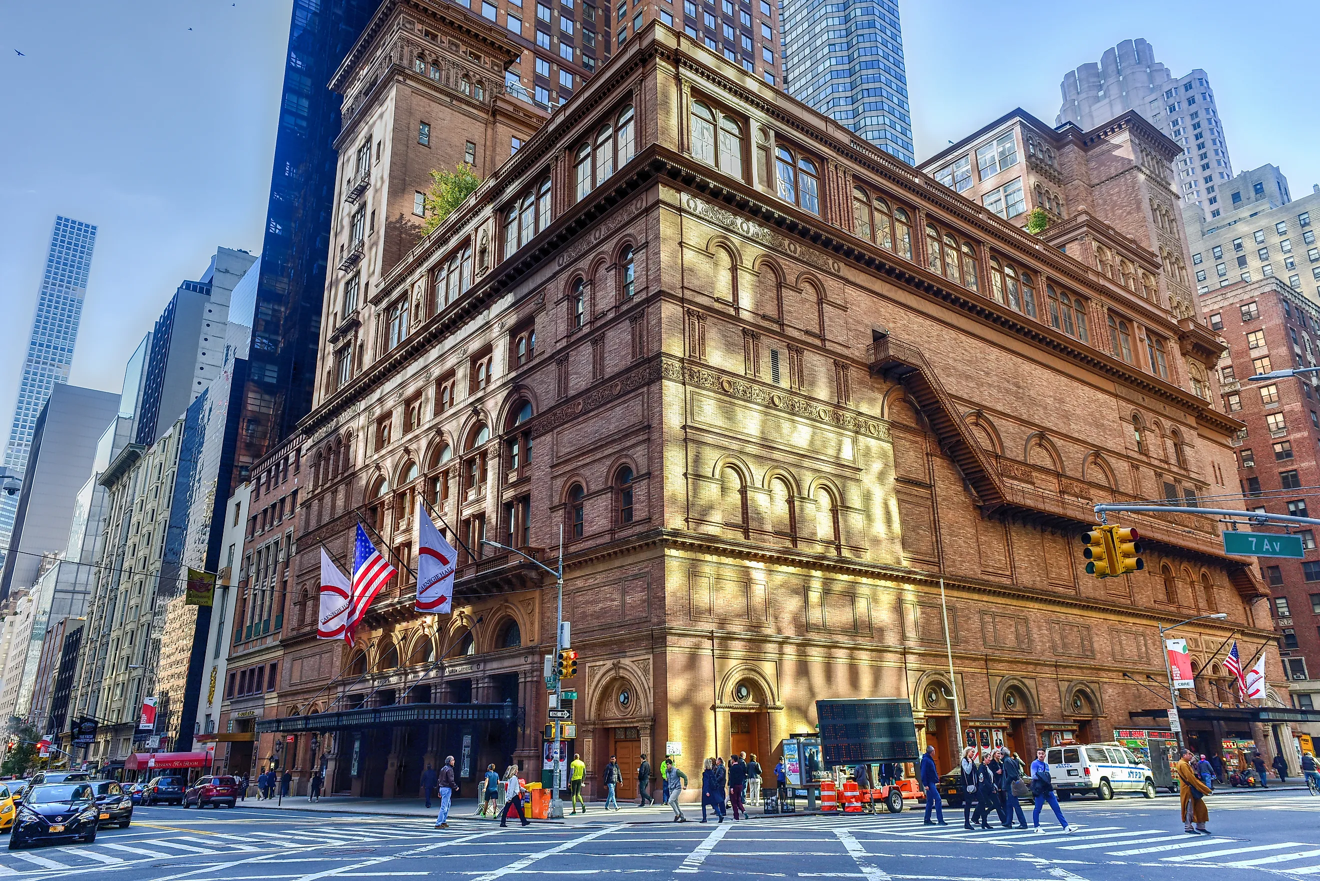 Carnegie Hall in Manhattan, New York City. Editorial credit: Felix Lipov / Shutterstock.com