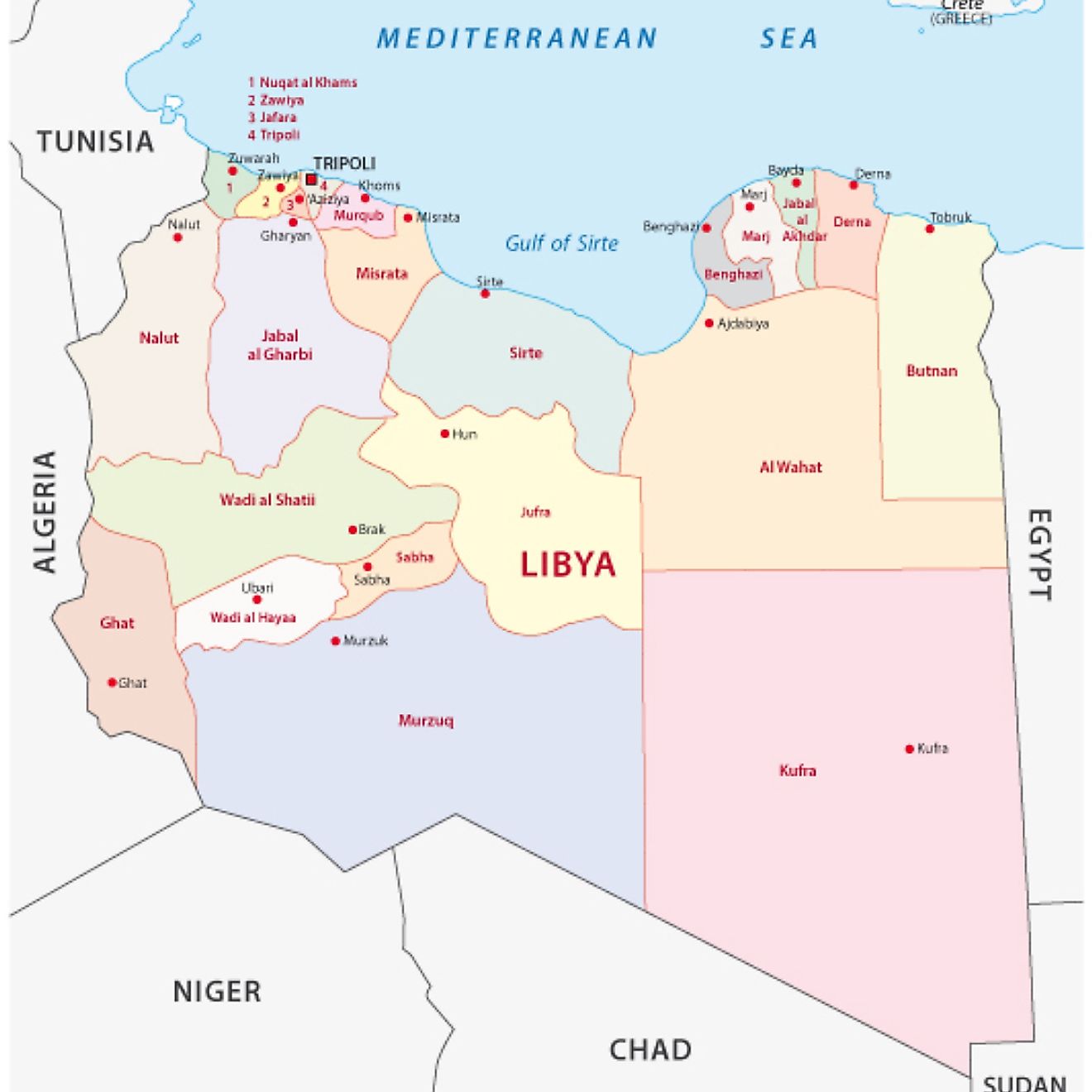 Libya Maps And Facts World Atlas