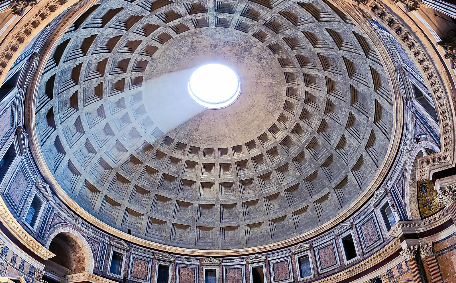 Pantheon in Rome, made with Roman concrete.