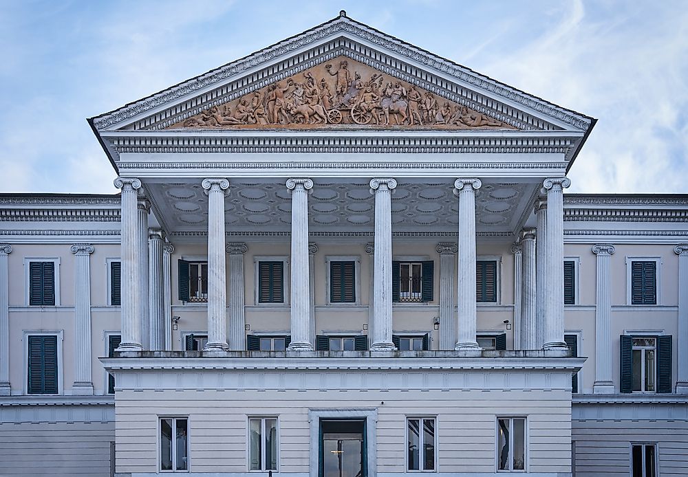 The former residence of Mussolini in Rome, Italy.