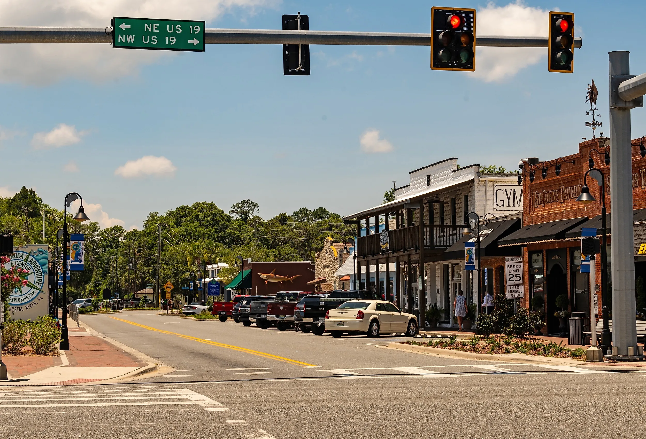 Street view in Crystal River, Florida. Image credit leaena via Shutterstock.com