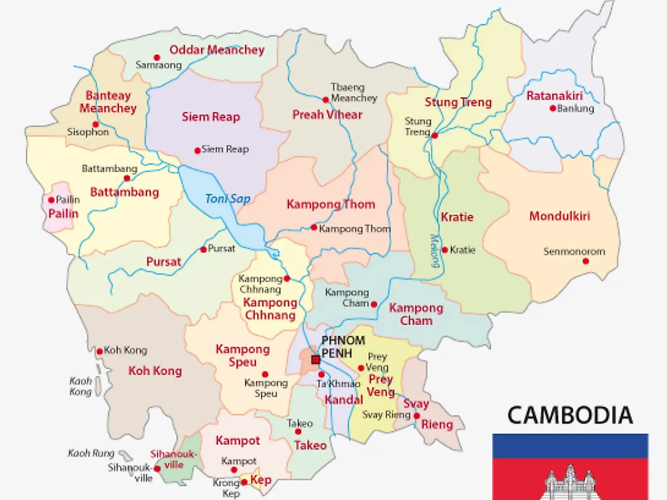 Cambodia Maps And Facts World Atlas