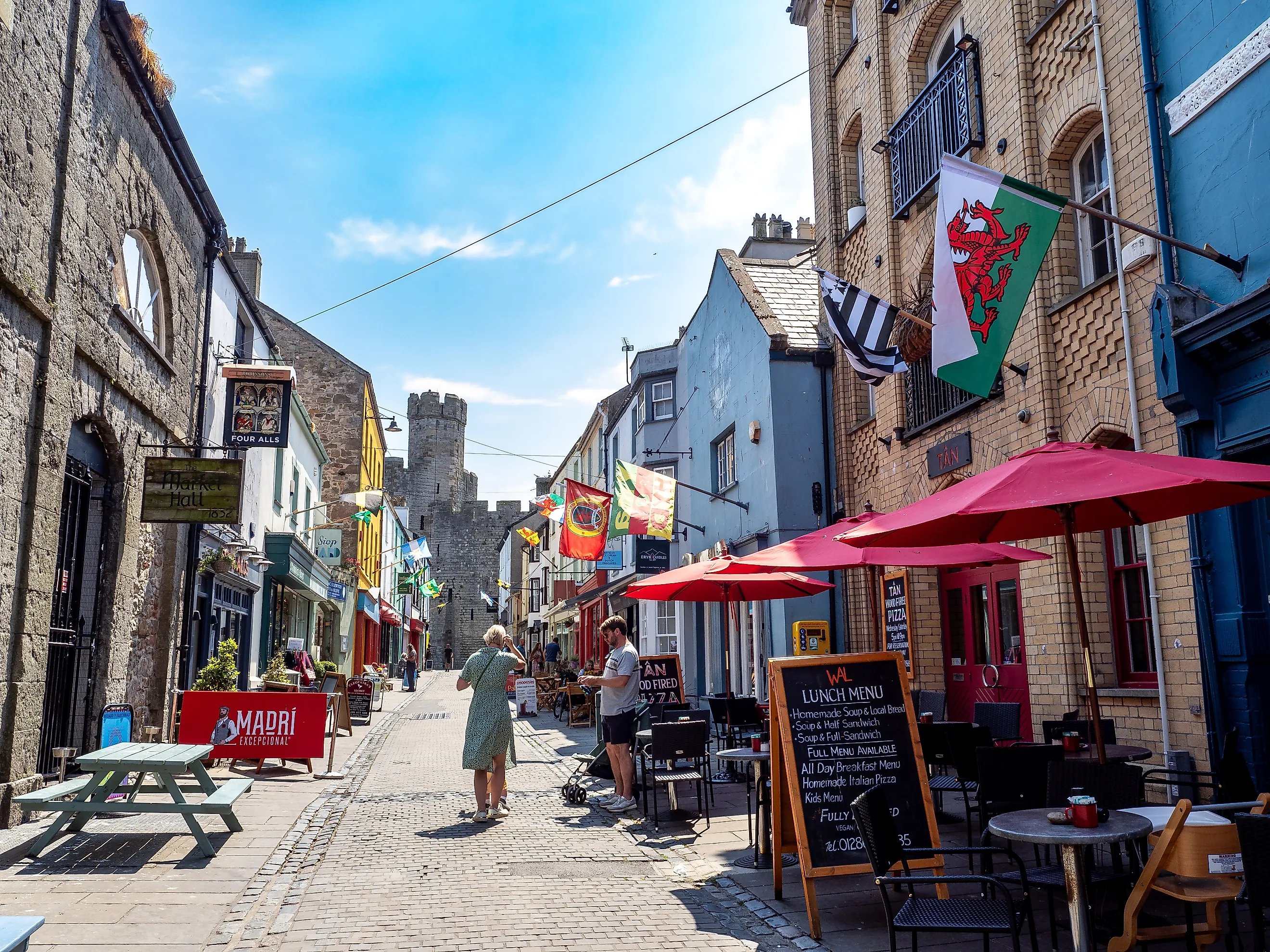 Residential street in Caernarfon town, Wales, United Kingdom. Photo credit: Marisa Estivill / Shutterstock.com