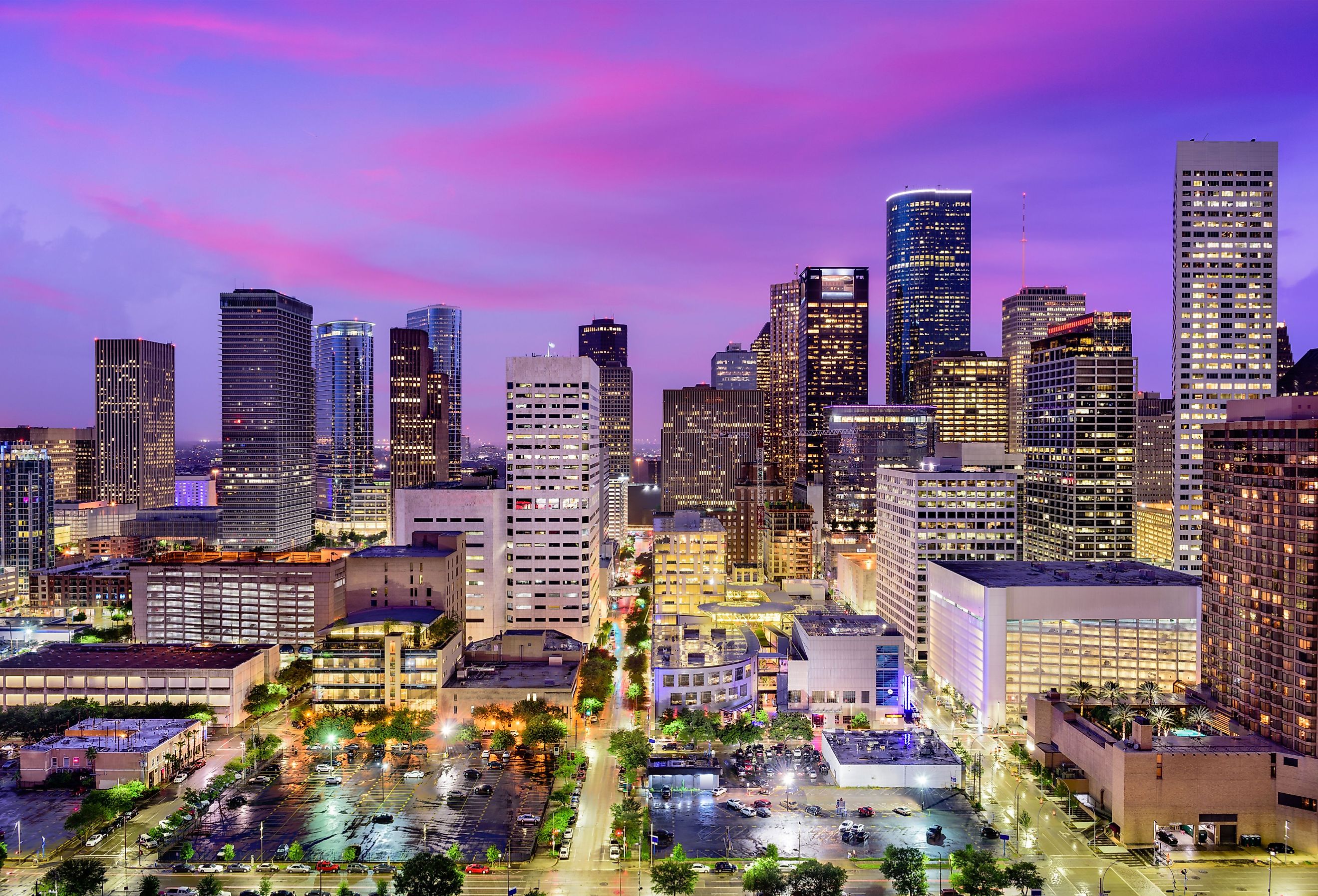 Houston, Texas city skyline. Image credit Sean Pavone via Shutterstock