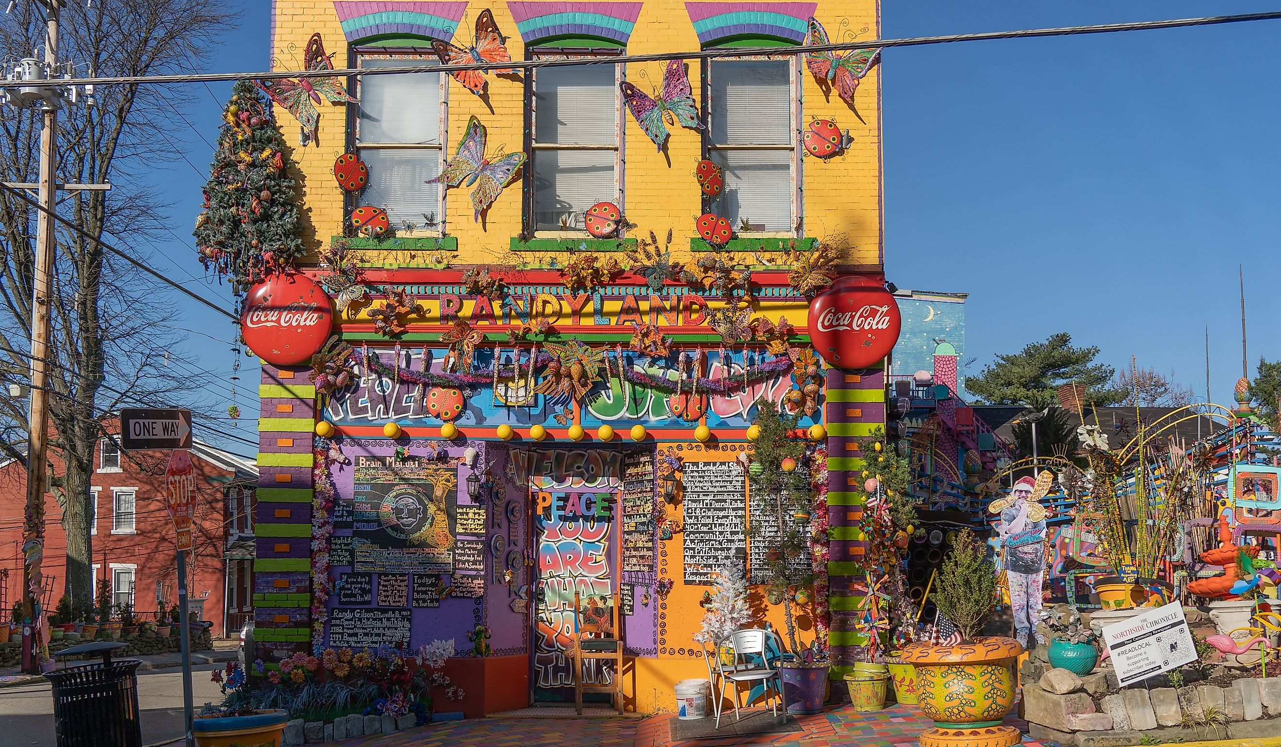 Randyland is an colorful public art museum in Pittsburgh. Editorial credit: Amy Lutz / Shutterstock.com