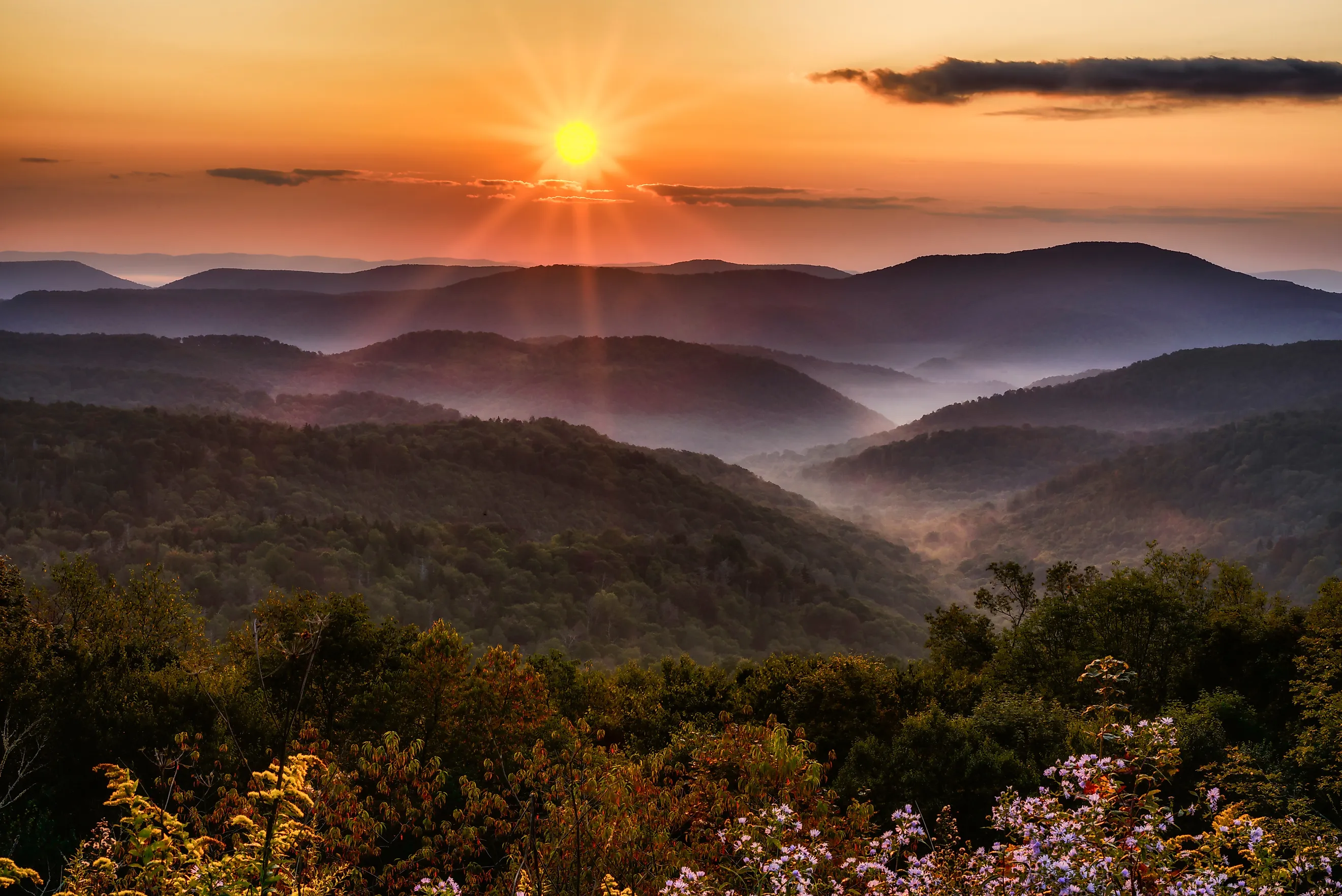 View from the Highland Scenic Highway in Pocahontas County, West Virginia.