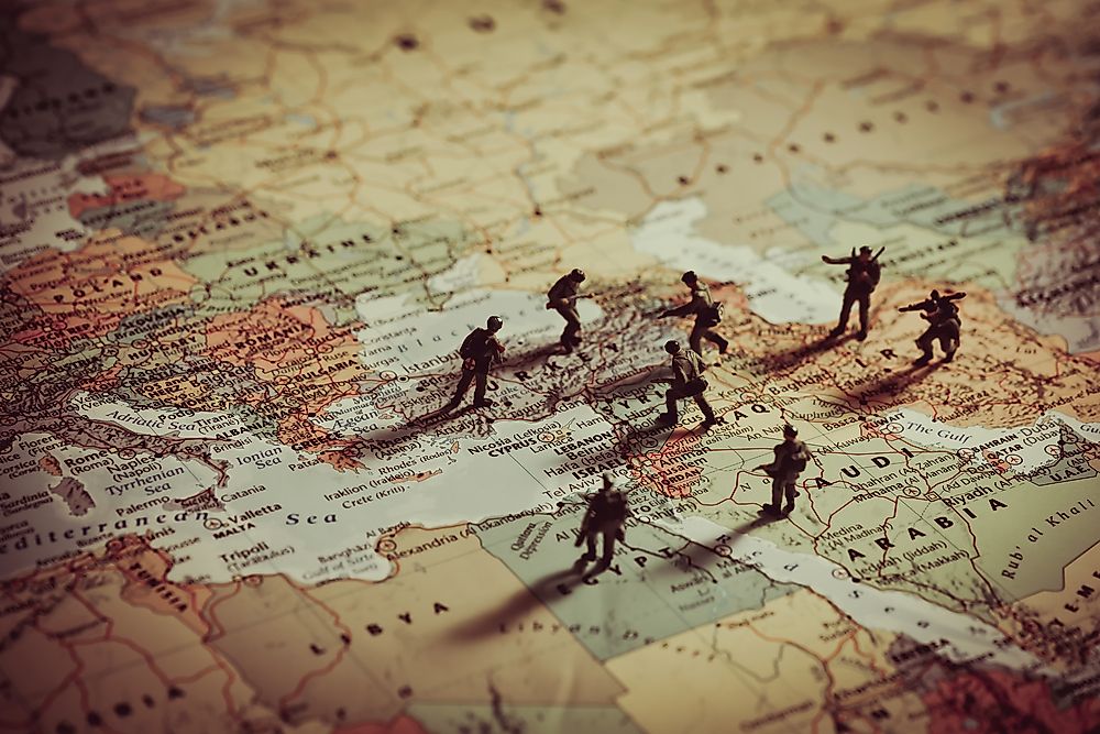 Unfortunately, many armed-conflict related fatalities occur in the Middle East.