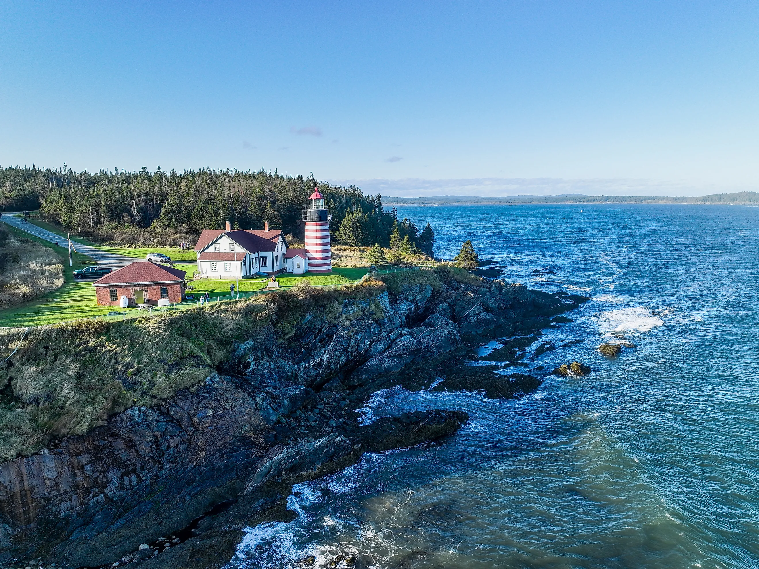 West Quoddy Head, in Quoddy Head State Park, Lubec, Maine.