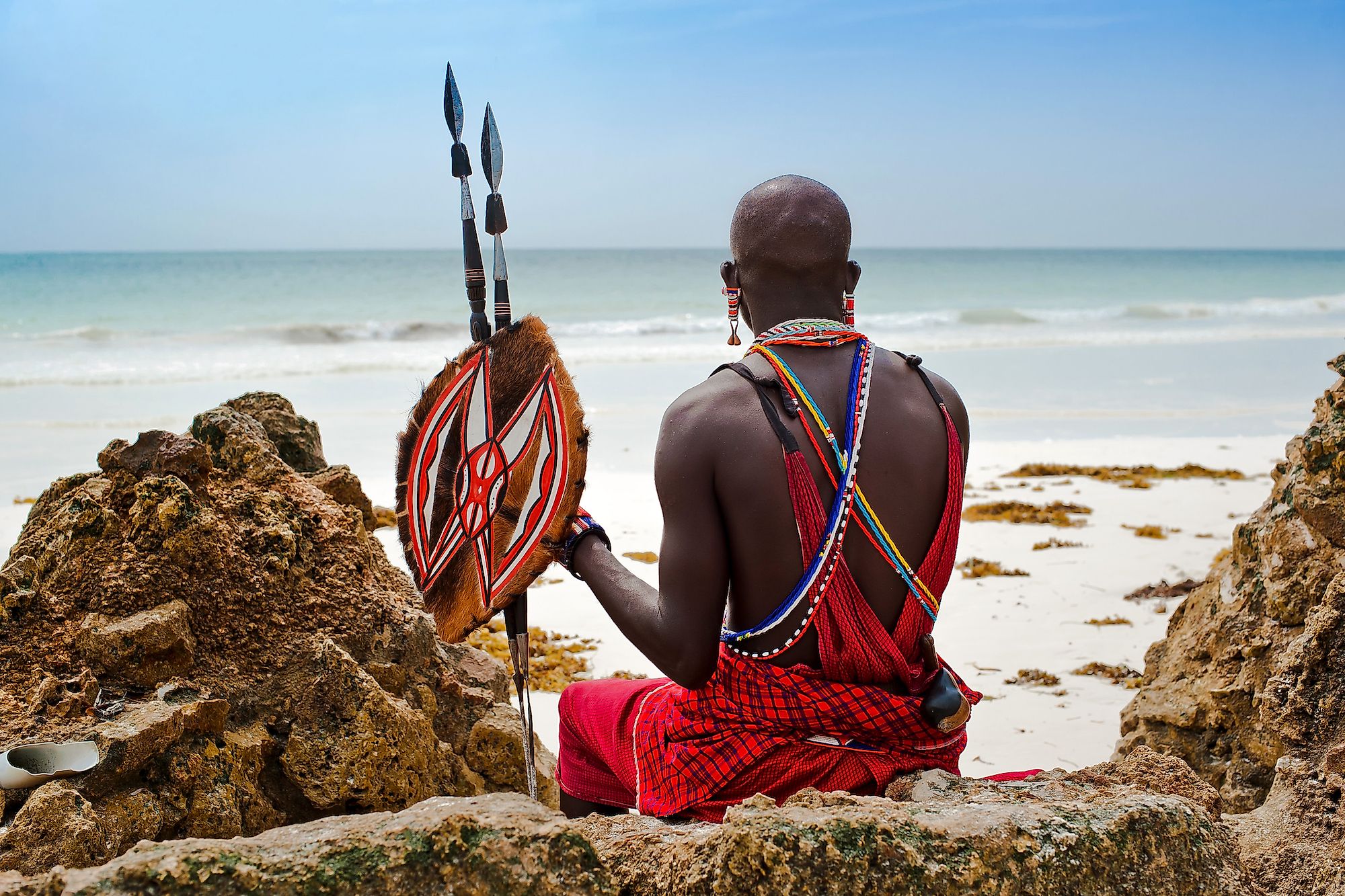 Portrait of a Maasai warrior in Africa. Image credit: Juliya Shangarey/Shutterstock.com