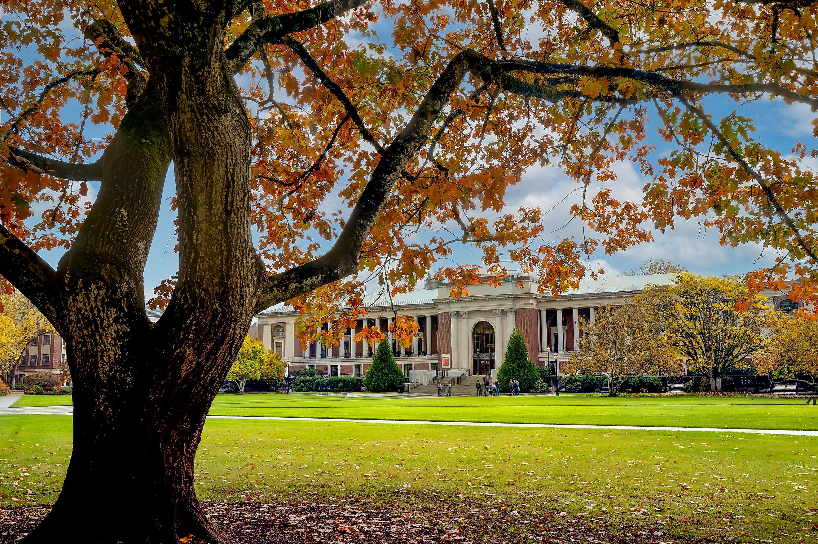College campus of the Oregon State University in Corvallis, Oregon.